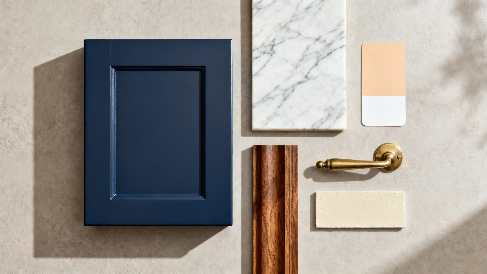 Deep Blue + Light Stone: Calming, Stain-Savvy Surfaces