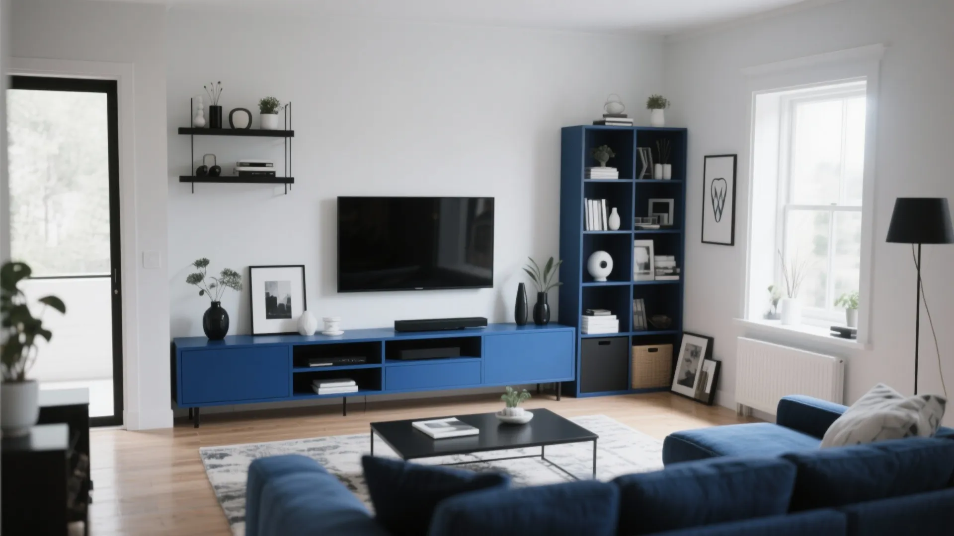 Blue-Accented Storage Solutions
