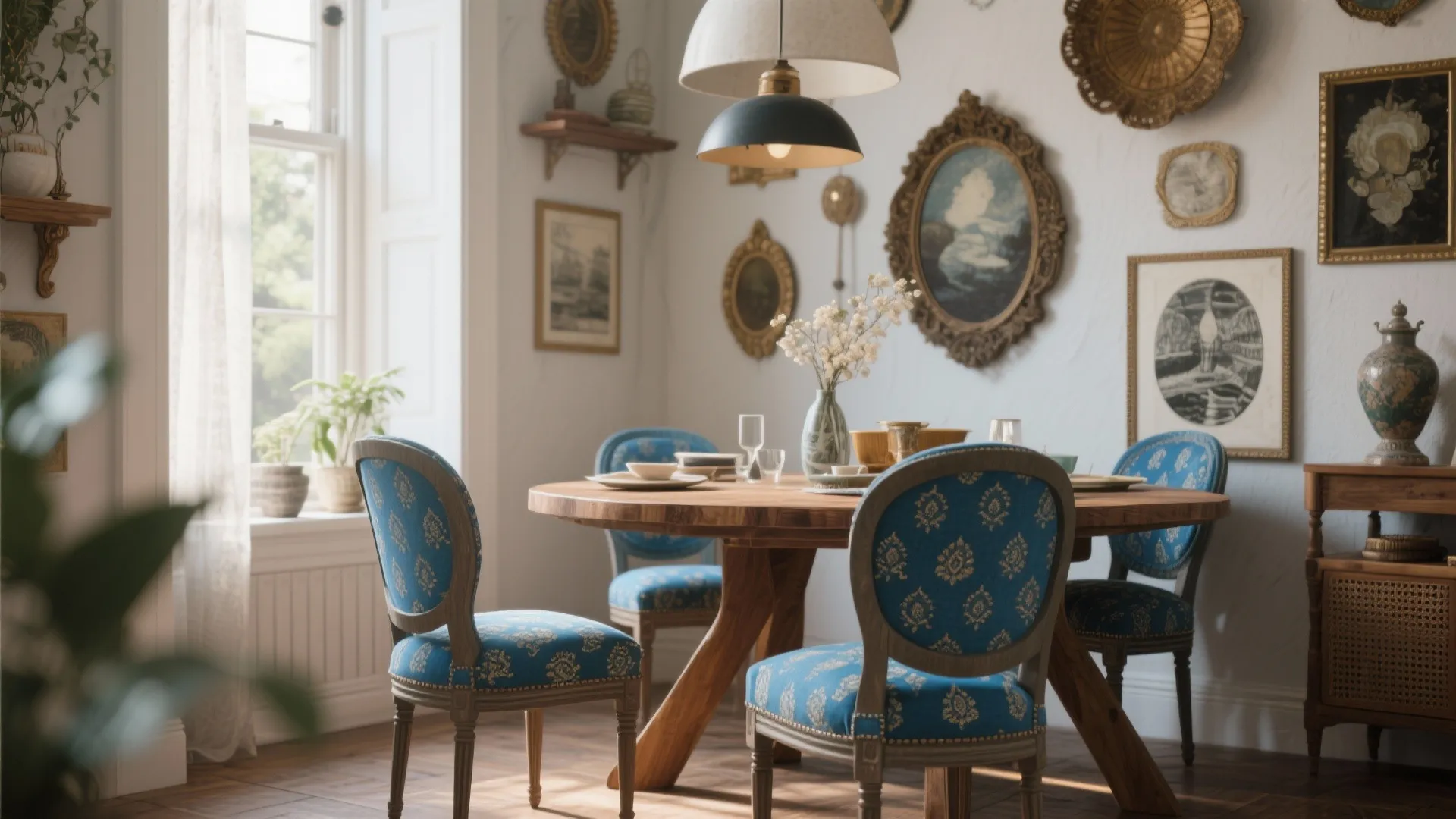 9. Blue Upholstery for Chairs