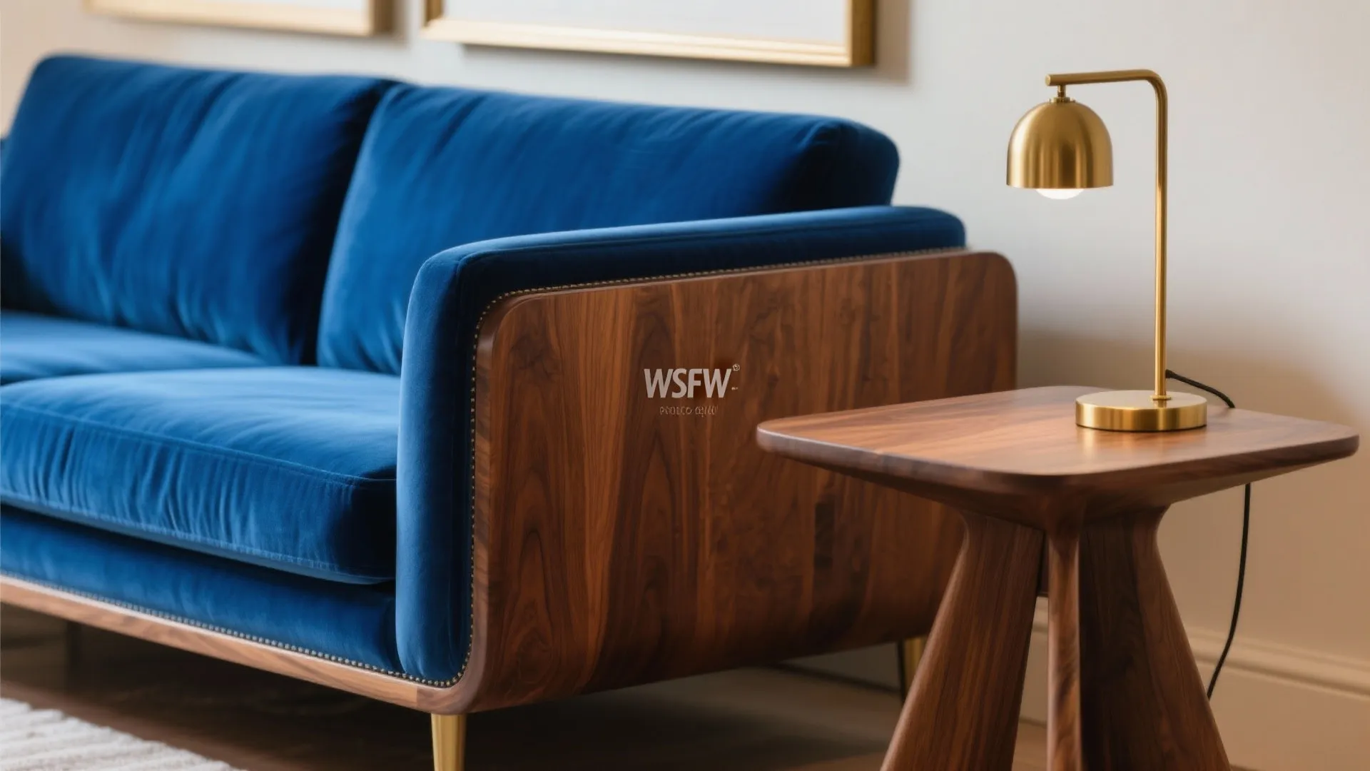 3) Warm wood and brass for a luxe, livable mix