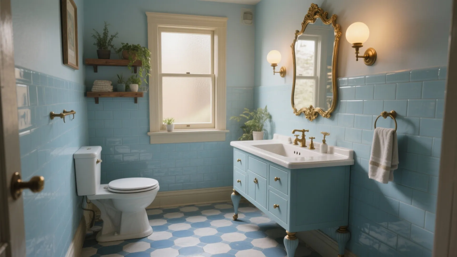 5 Blue Vintage Bathroom Ideas: Charming blue vintage bathroom inspirations to maximize small spaces with character