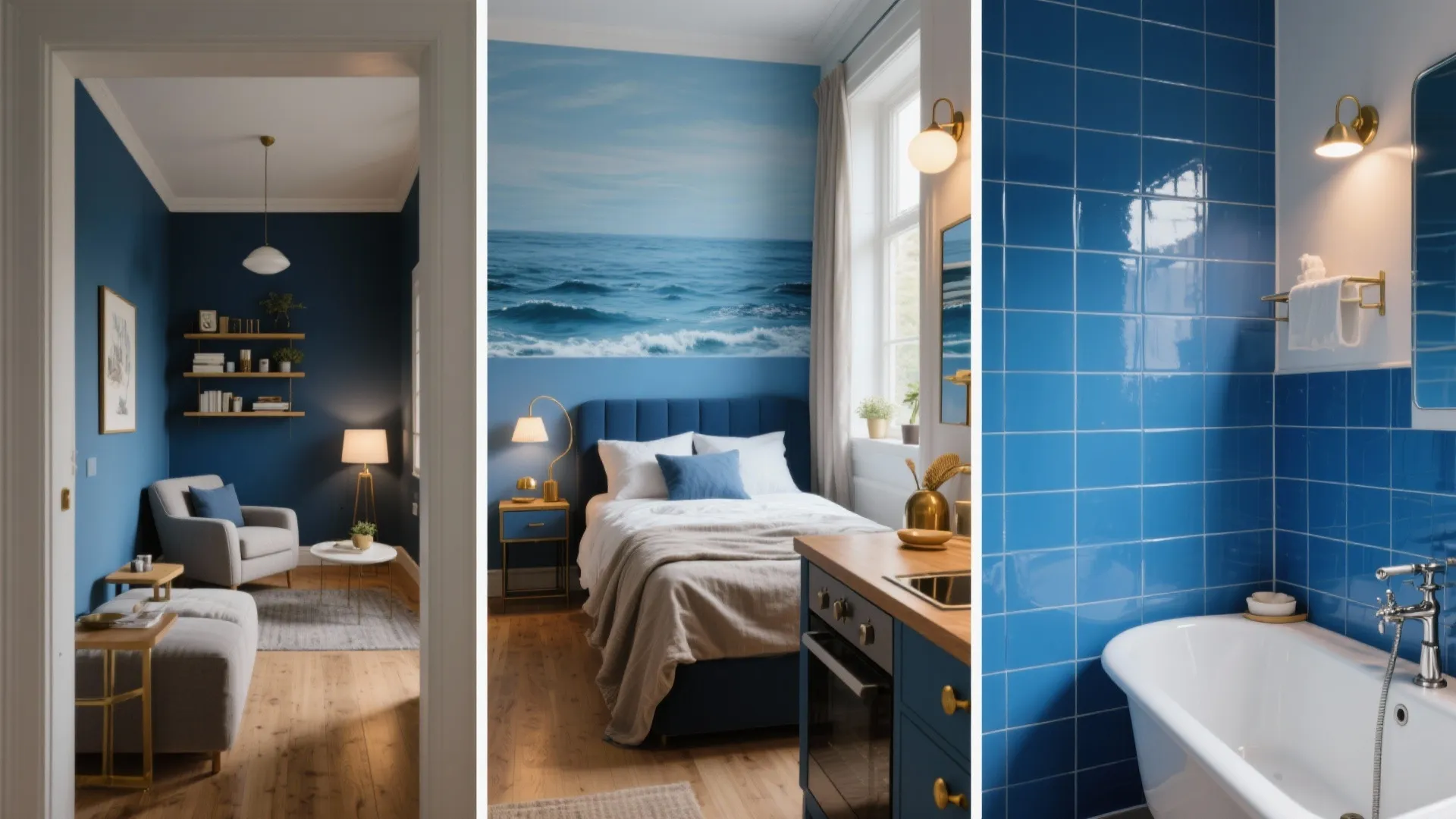Blue Paint Wall: 5 Creative Ideas: Small spaces, big blue — five practical inspirations for using blue paint on your walls