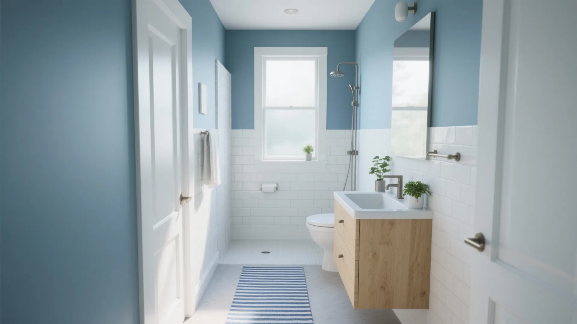 5 Blue and White Bathroom Mat Ideas: Creative small-space tips and layouts for blue and white bathroom mats