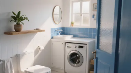 5 Blue & White Tile Bathroom Ideas