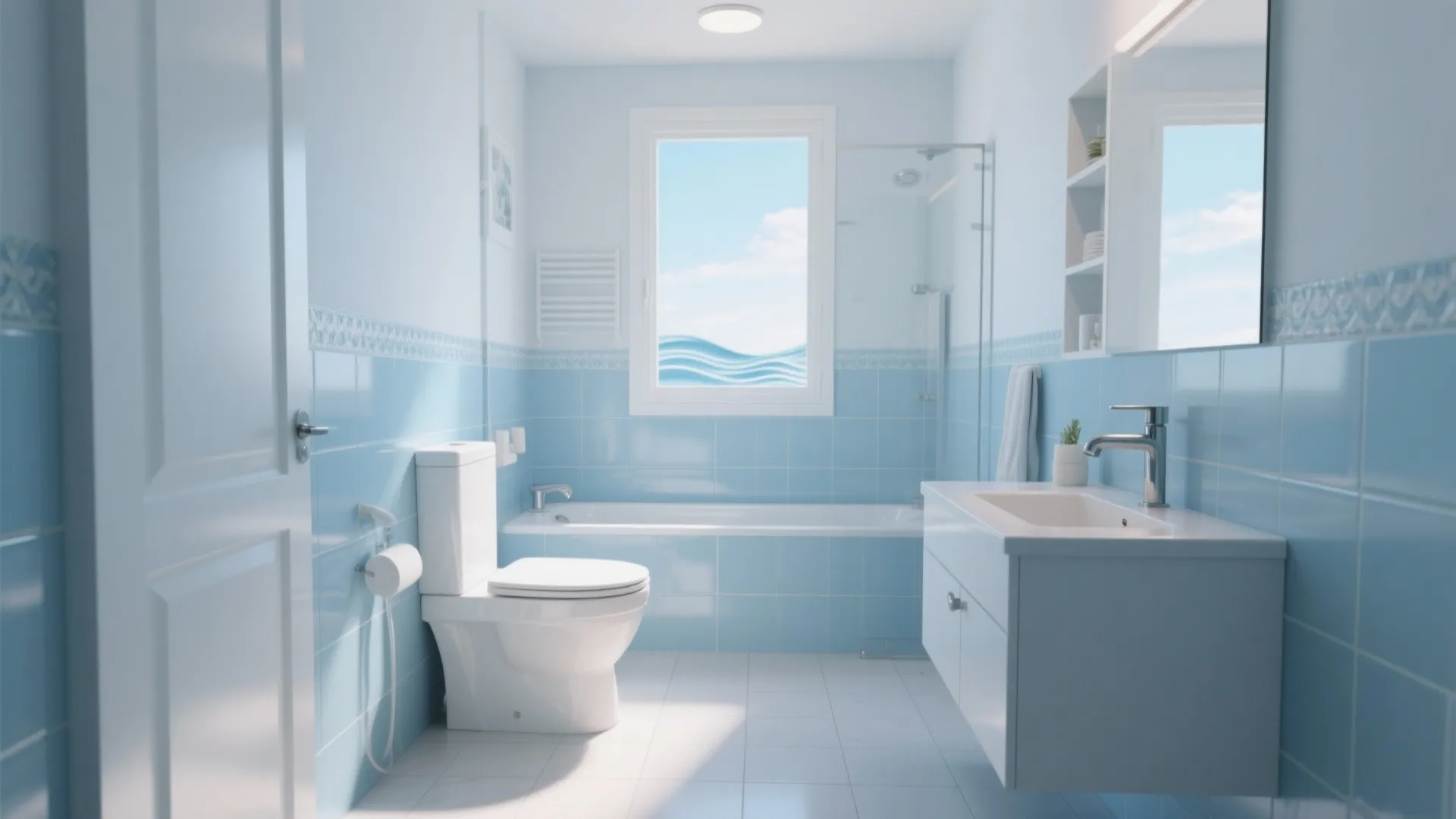 5 Blue and White Bathroom Decor Ideas: Small Space, Big Impact: My Favorite Blue & White Bathroom Tricks