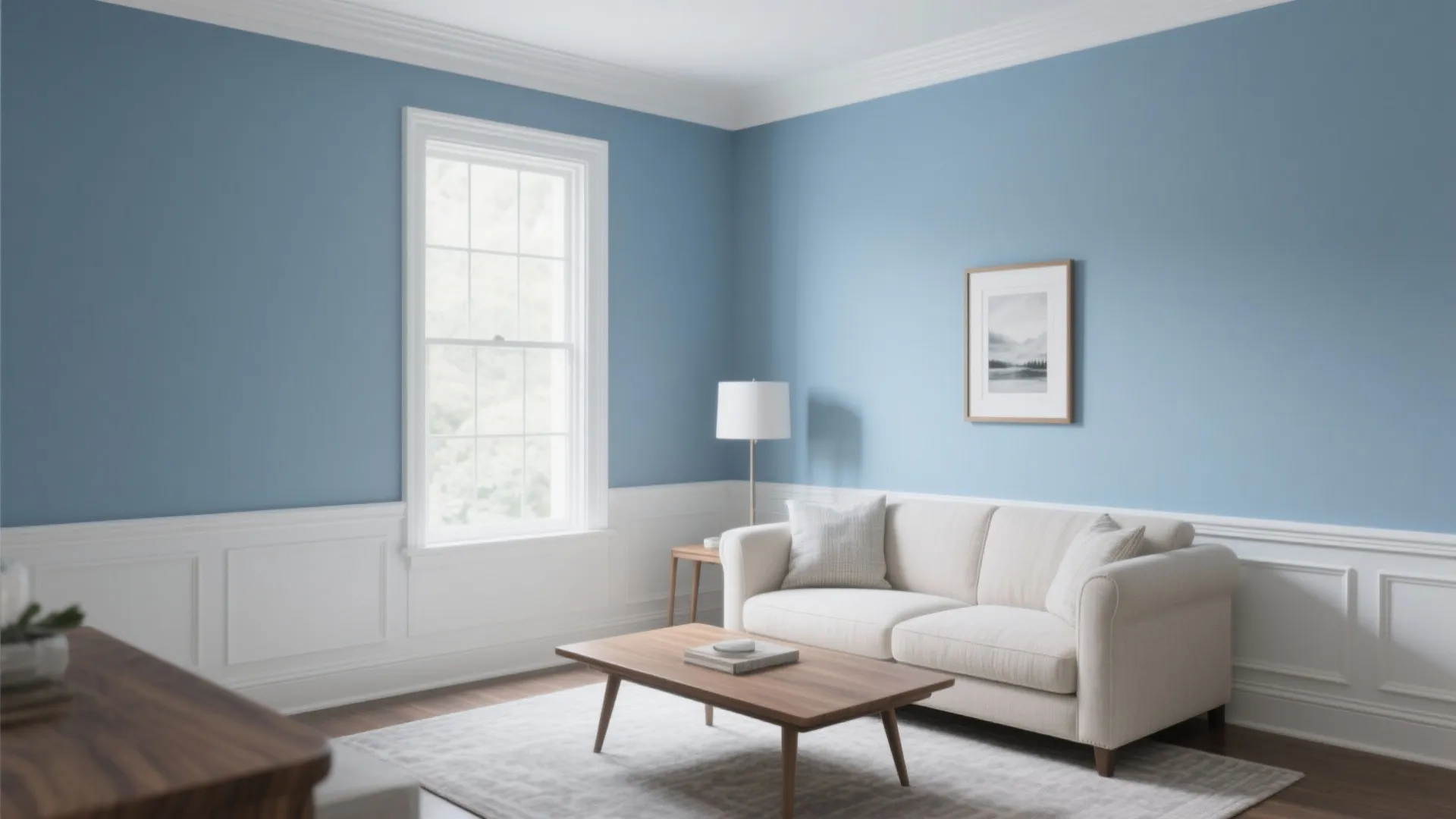 Serene Blues with Crisp Whites