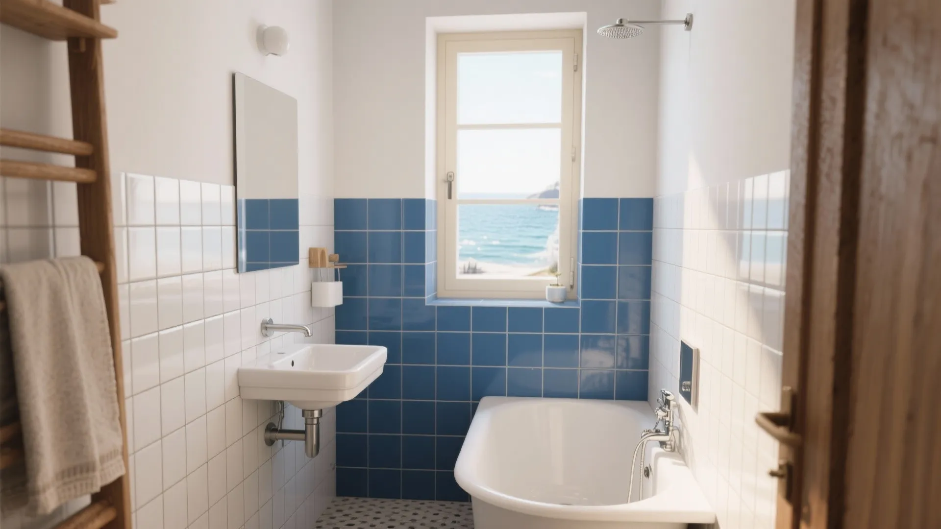 Blue & White Tiled Bathroom: 5 Inspiring Ideas: Small bathroom, big style — 5 practical blue and white tile ideas I’ve used in real projects