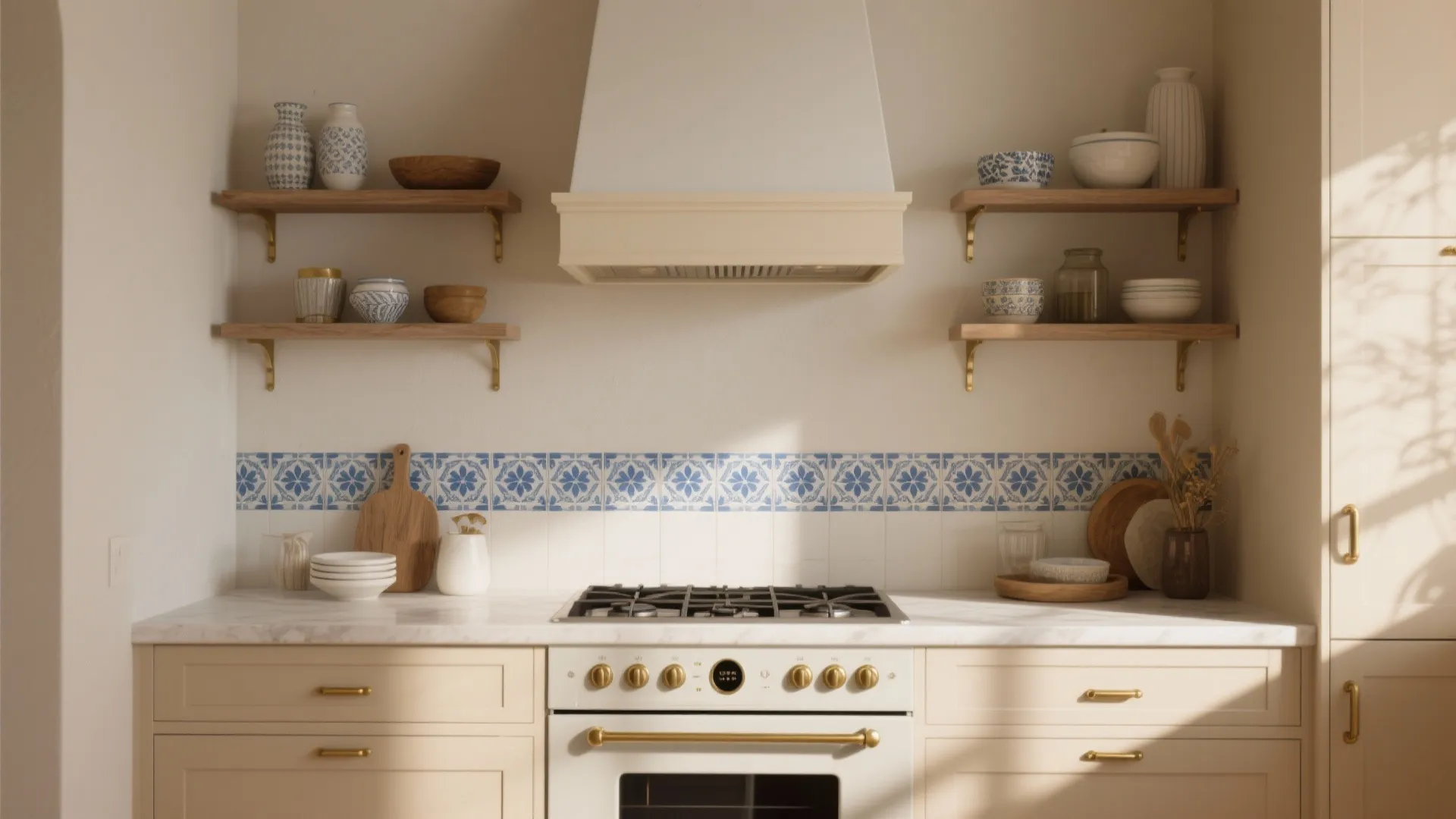 3. Blue and White Patterned Tiles for Personality