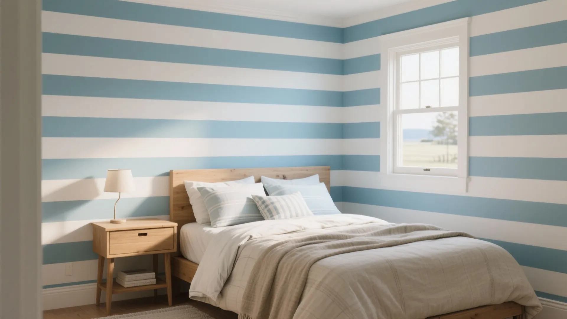 Blue & White Striped Bedroom Ideas — 5 Inspo: How I Turned Narrow Rooms into Breezy Blue-and-White Retreats