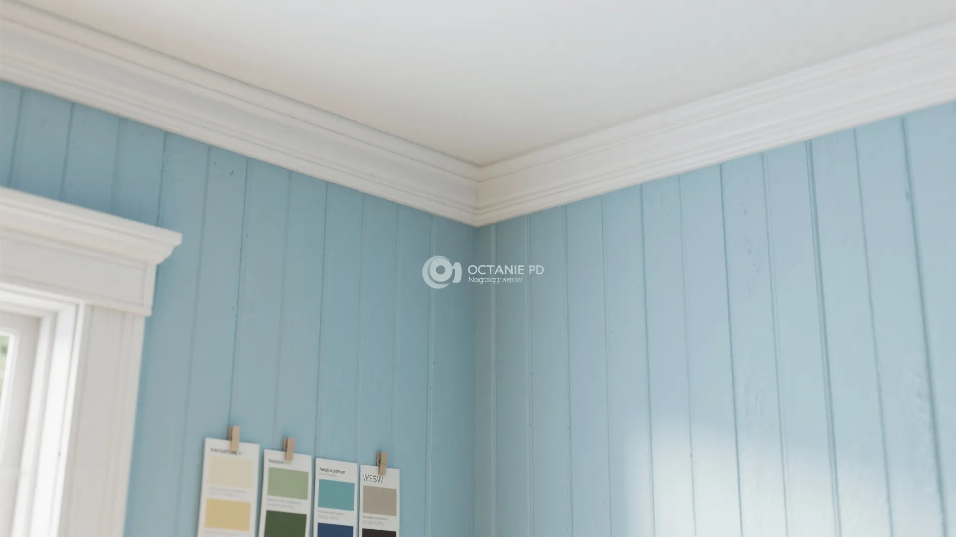 2. Two-Tone with White Trim to Lift Ceilings