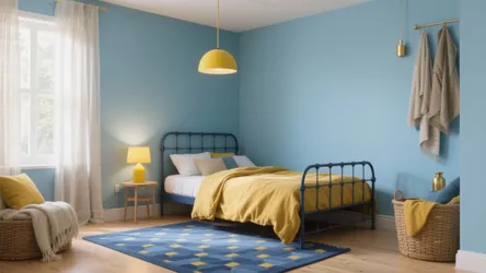 5 Blue and Yellow Bedroom Set Ideas