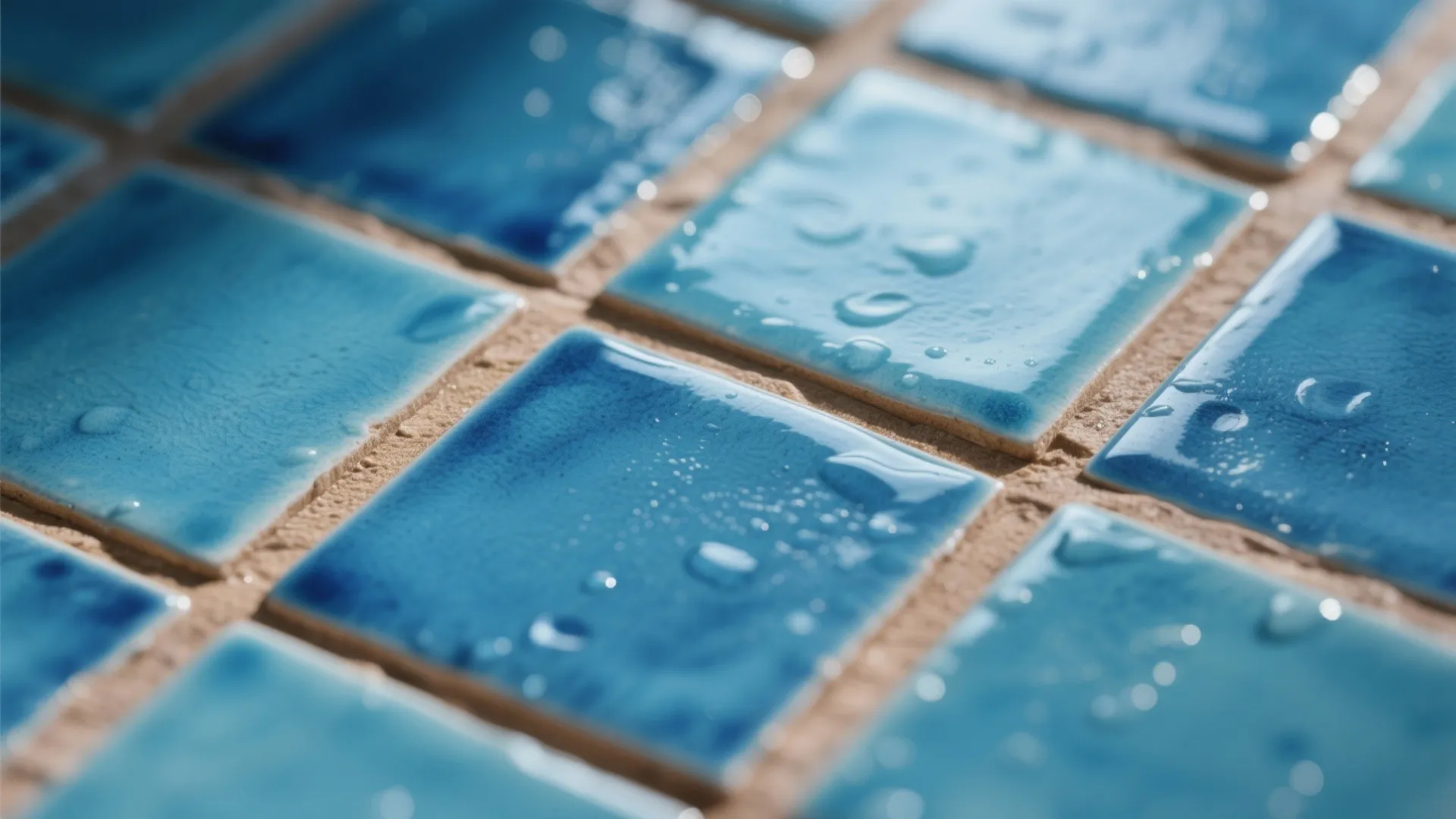 Blue Zellige or Kit-Kat Tiles for Texture