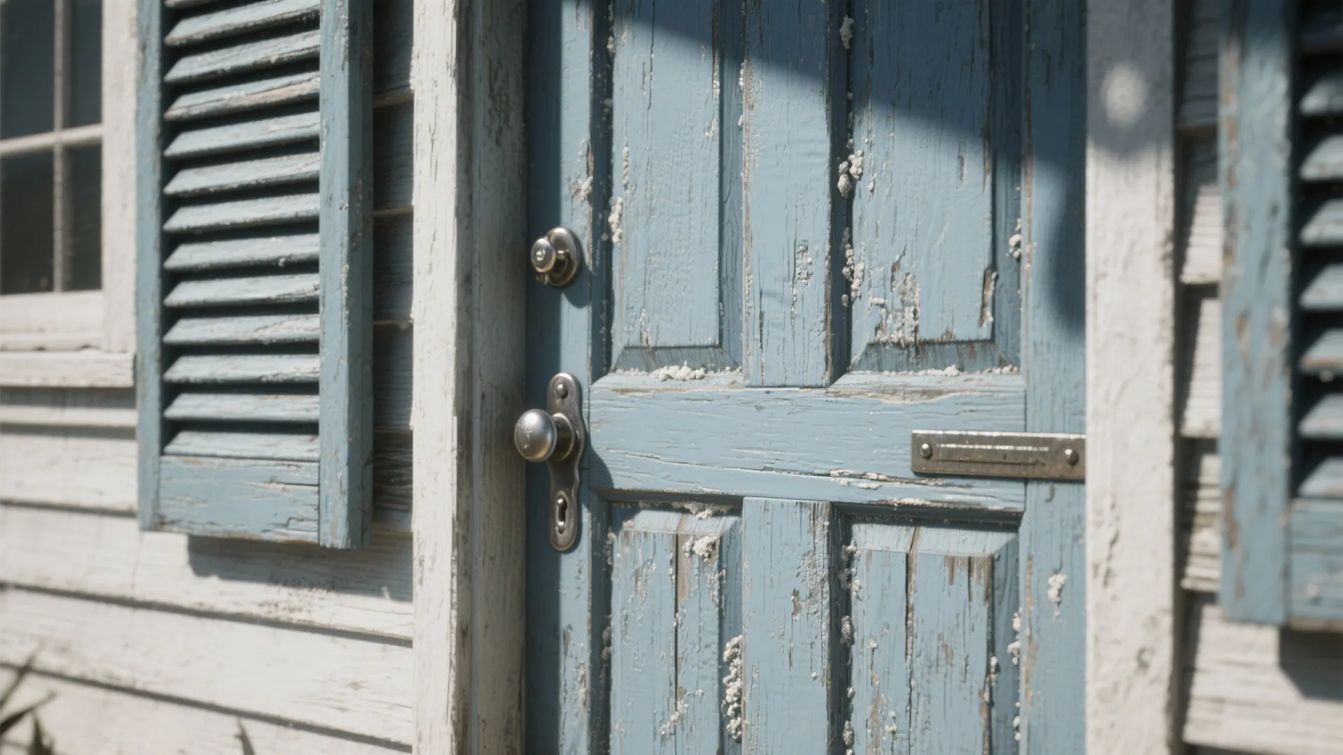 3. Weathered Blue-Gray Accents