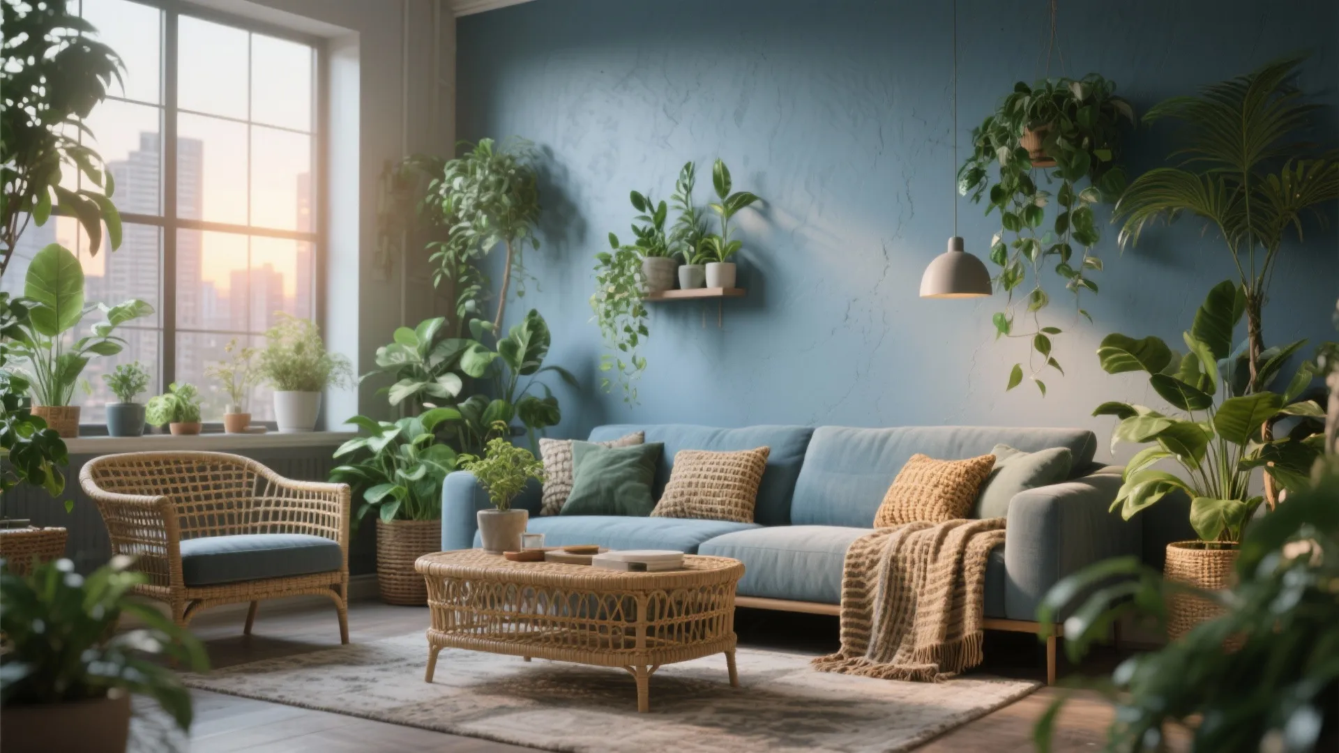 5. Blue-Gray with a Hint of Green: nature-inspired serenity