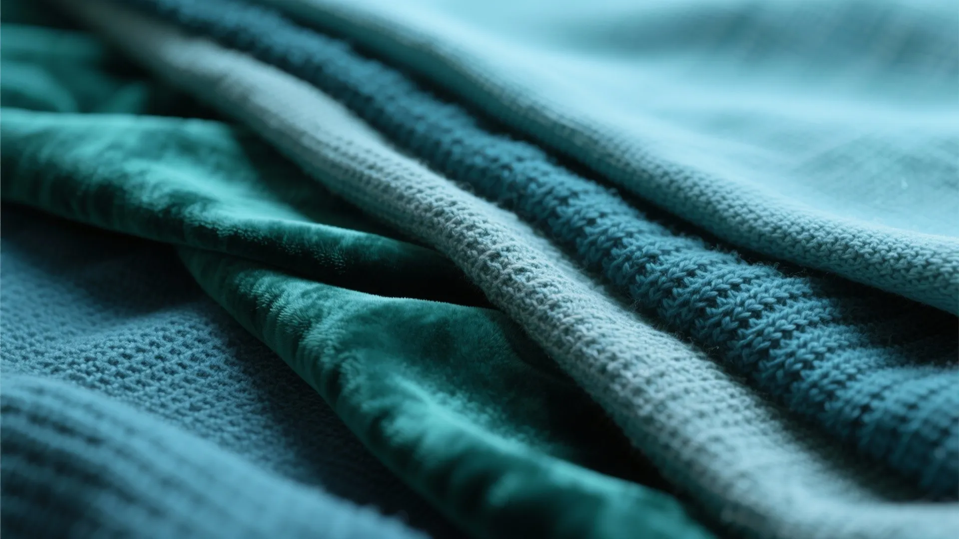 4. Layered Textures in Blue-Green Shades