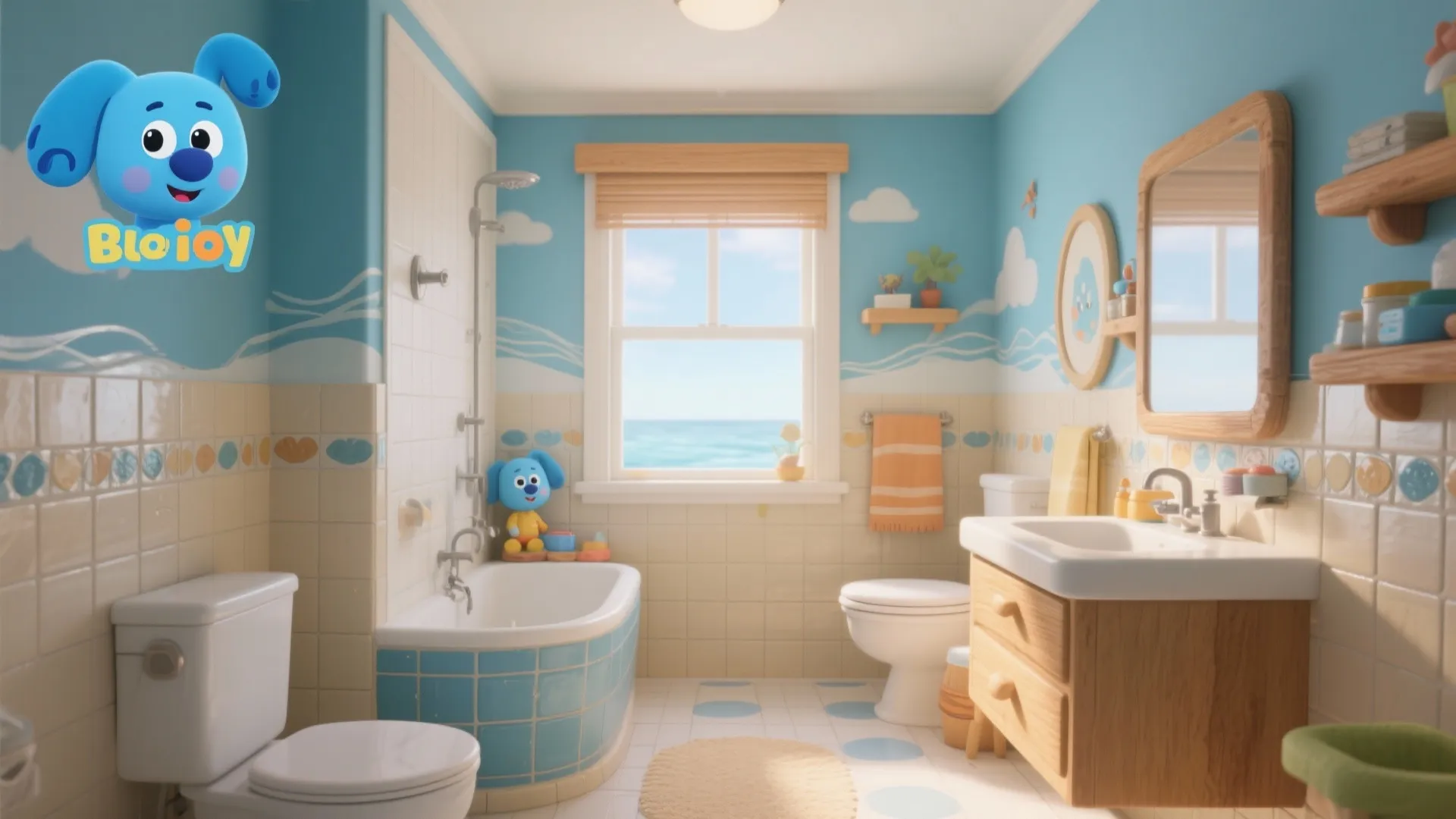 5 Bluey Bathroom Decor Ideas You’ll Love: Personal tips from a designer’s desk to spice up your Bluey-themed bathroom
