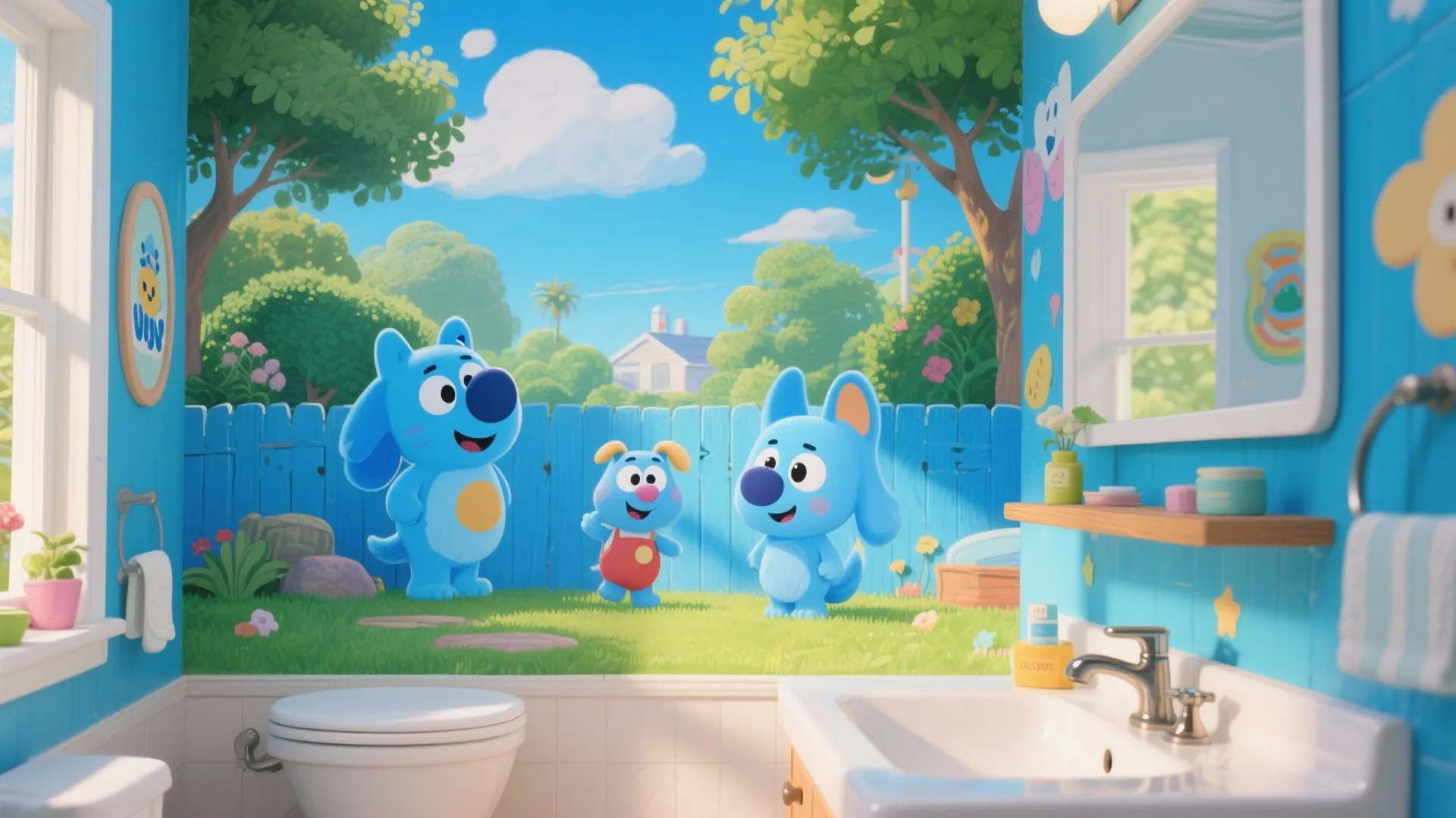 1. Playful Wall Murals