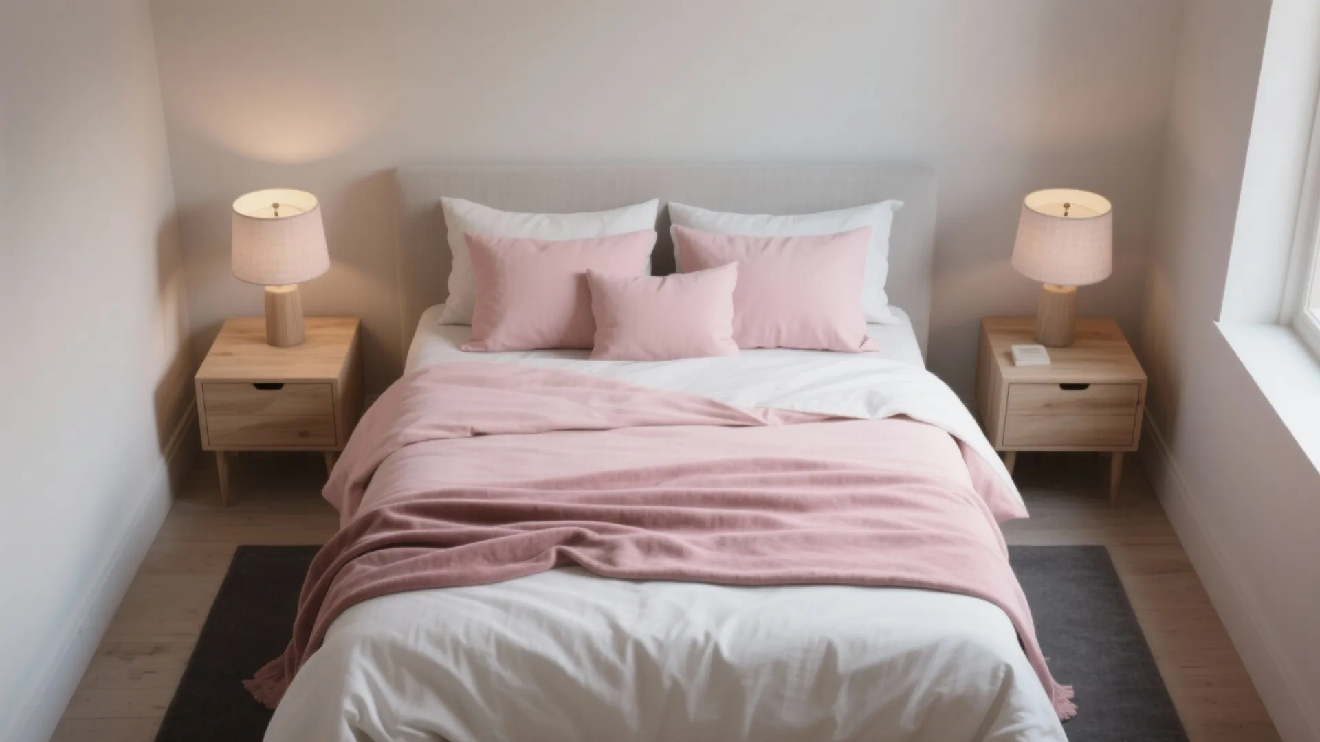 Blush Bedroom Layers for Rest