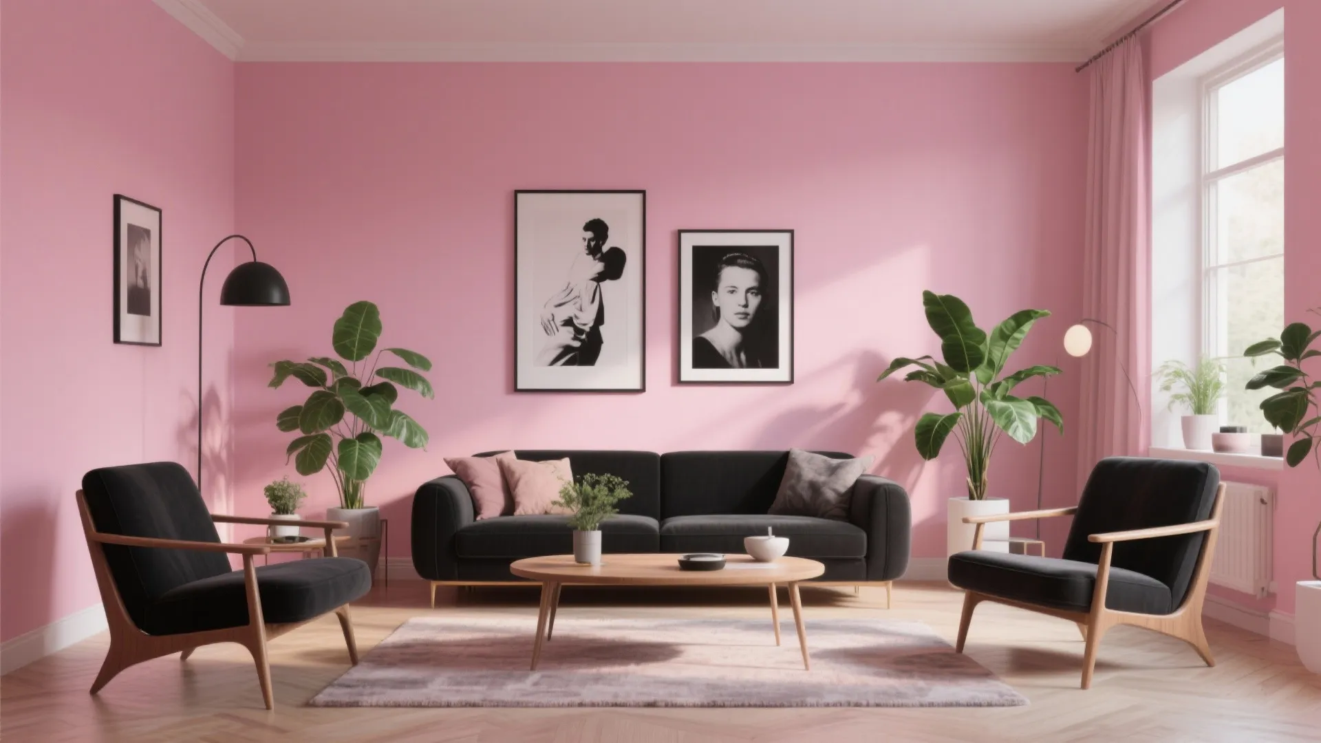 9. Blush Pink for Chic Contrast