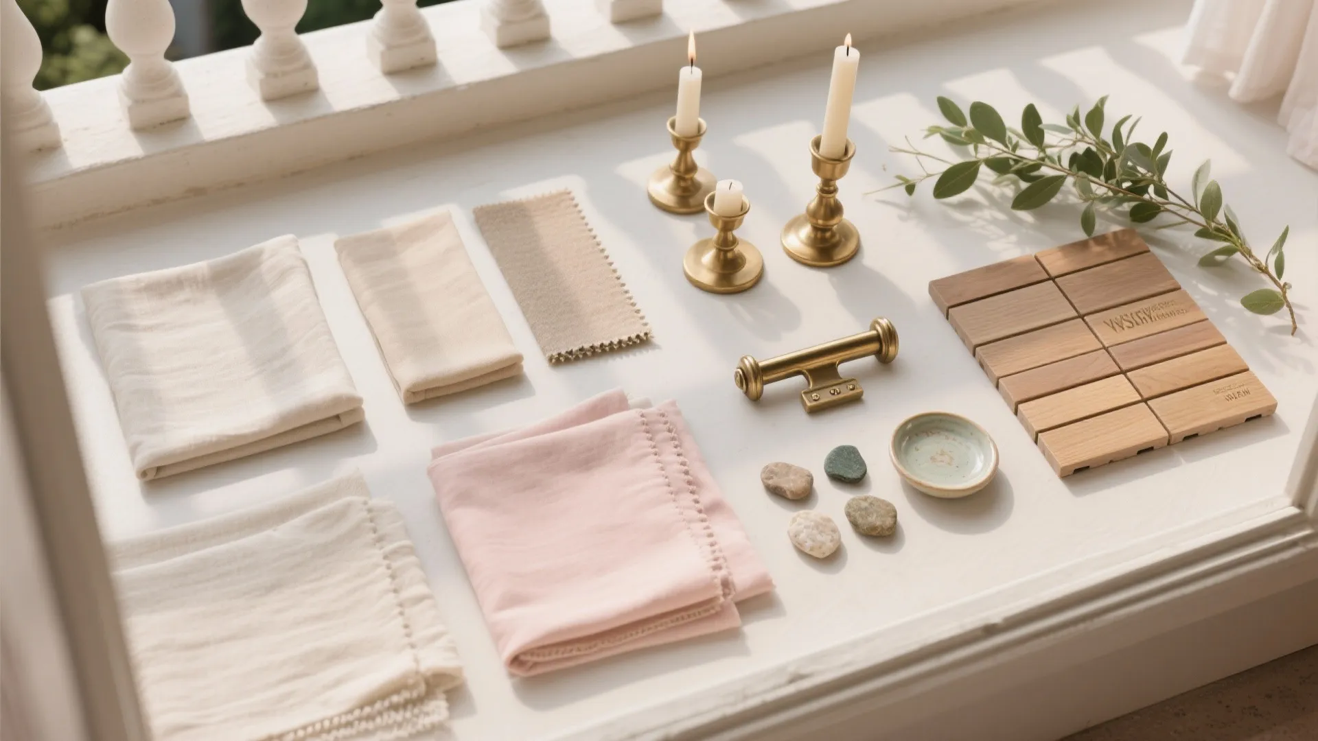 A Palette of Neutrals with Blush and Brass