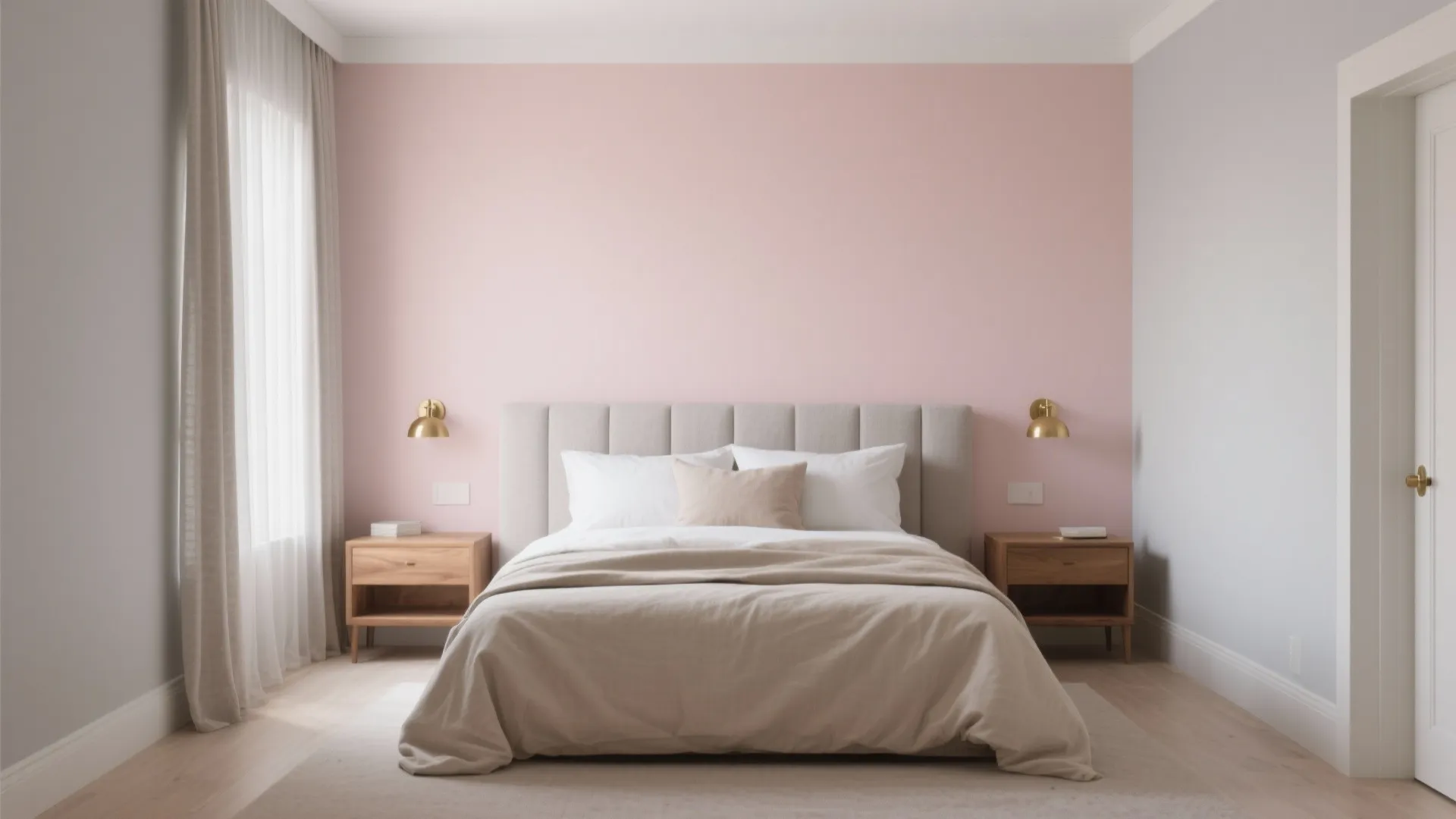 Soft Blush and Dove Gray