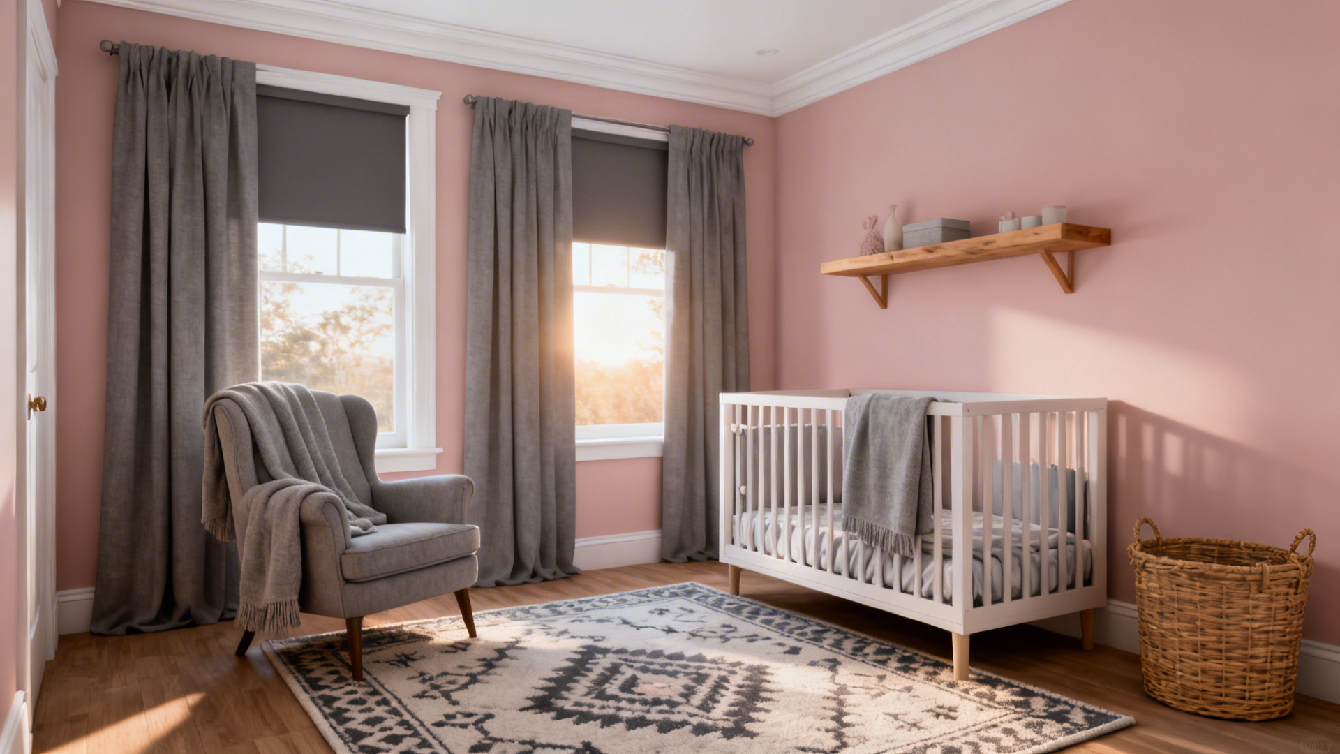 Baby girl room decor: 5 pink and grey ideas