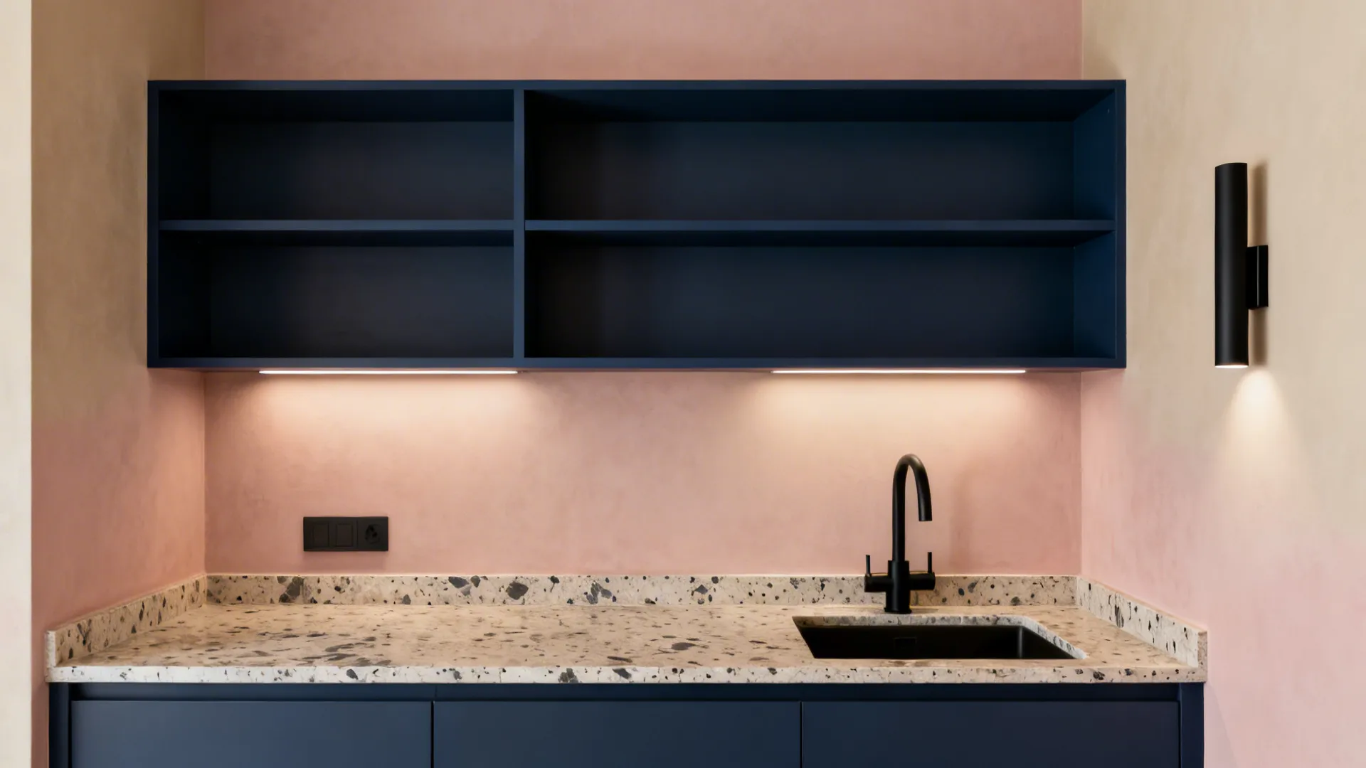 Soft Blush + Navy: Subtle Warmth, Not “Sweet”