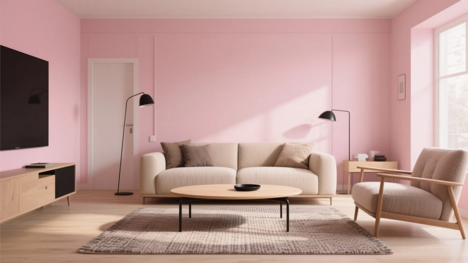 2. Blush with Warm Neutrals