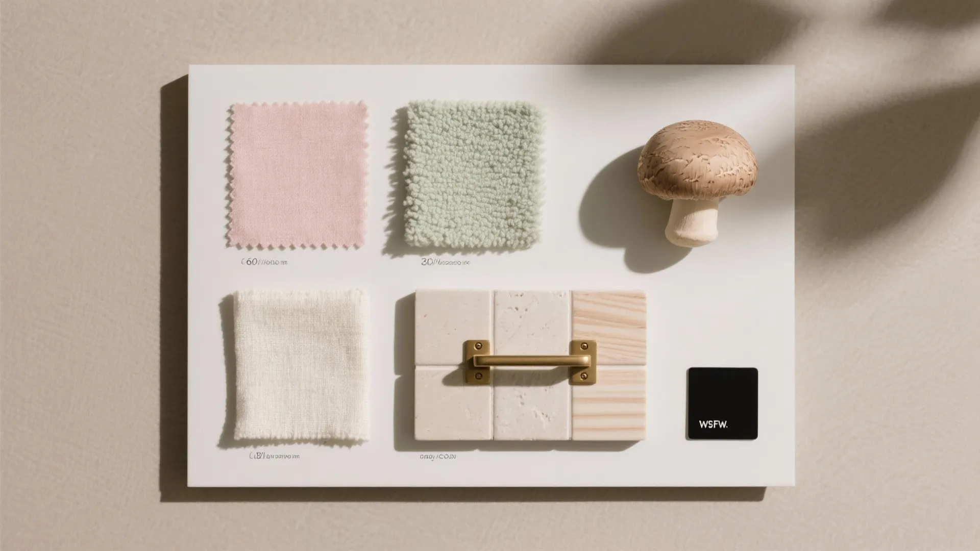 Soft Blush + Sage Palette With Texture