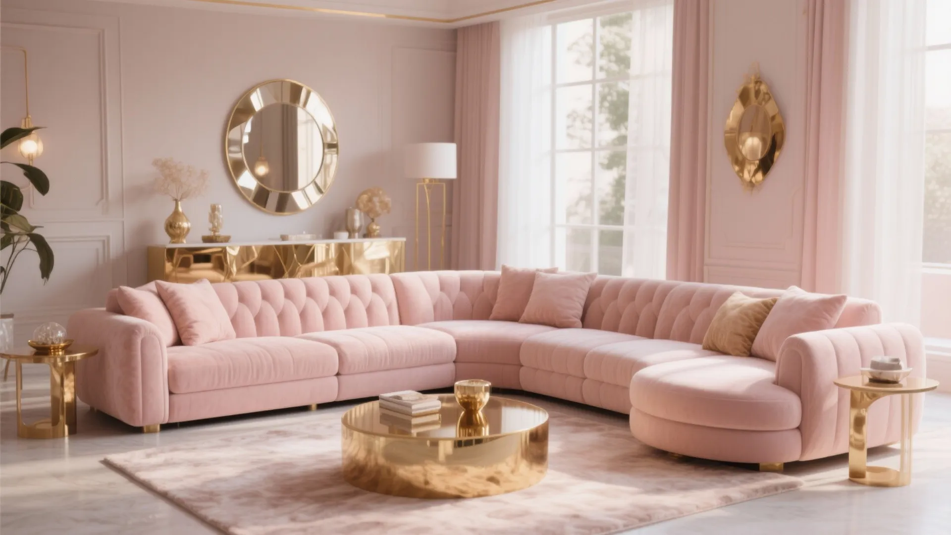 10. L Shaped Luxurious Sectional