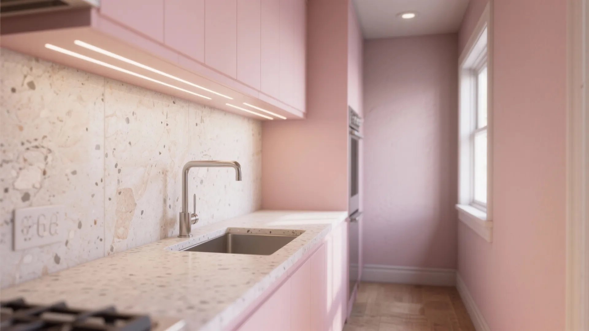 Blush and stone: tactile balance