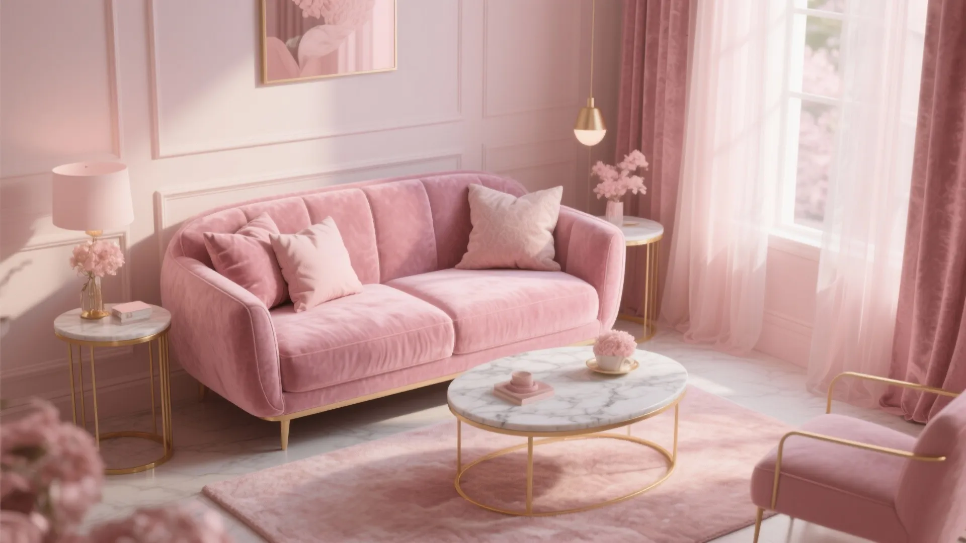 2. Soft Velvet Sofa