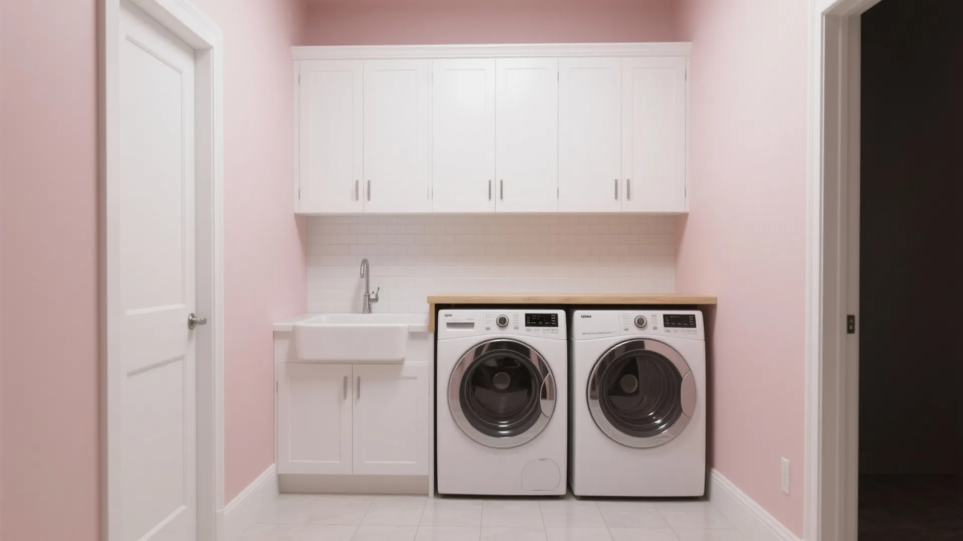 1. Blush and White Minimalism