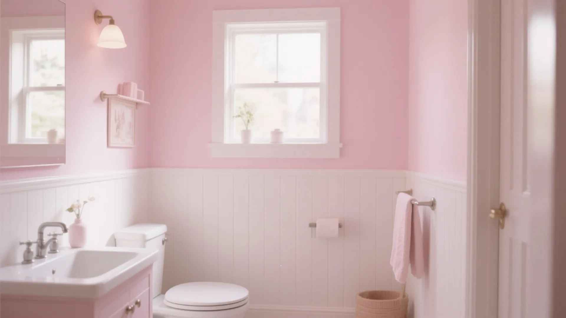 4. Blush Pink & White