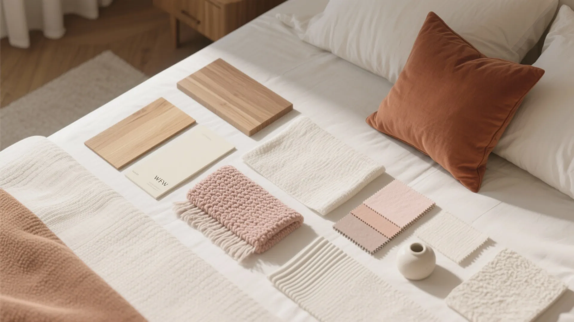 Nature + Blush: Wood, Cream, and Dusty Pink