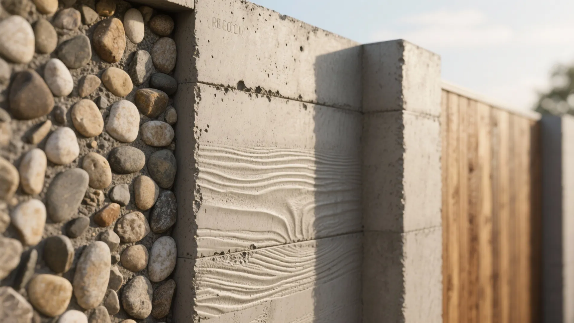 Board-Formed and Exposed Aggregate Concrete Finishes