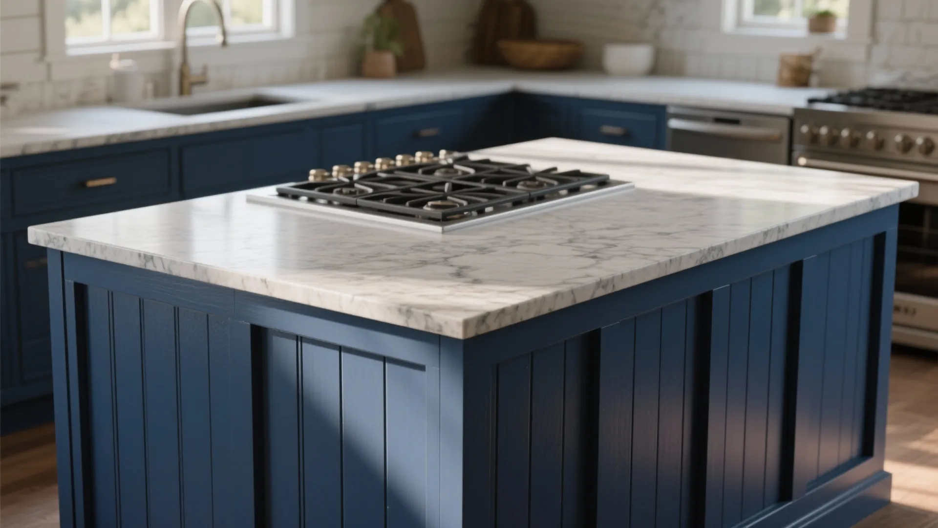 1. Board-and-Batten Wrapped Island