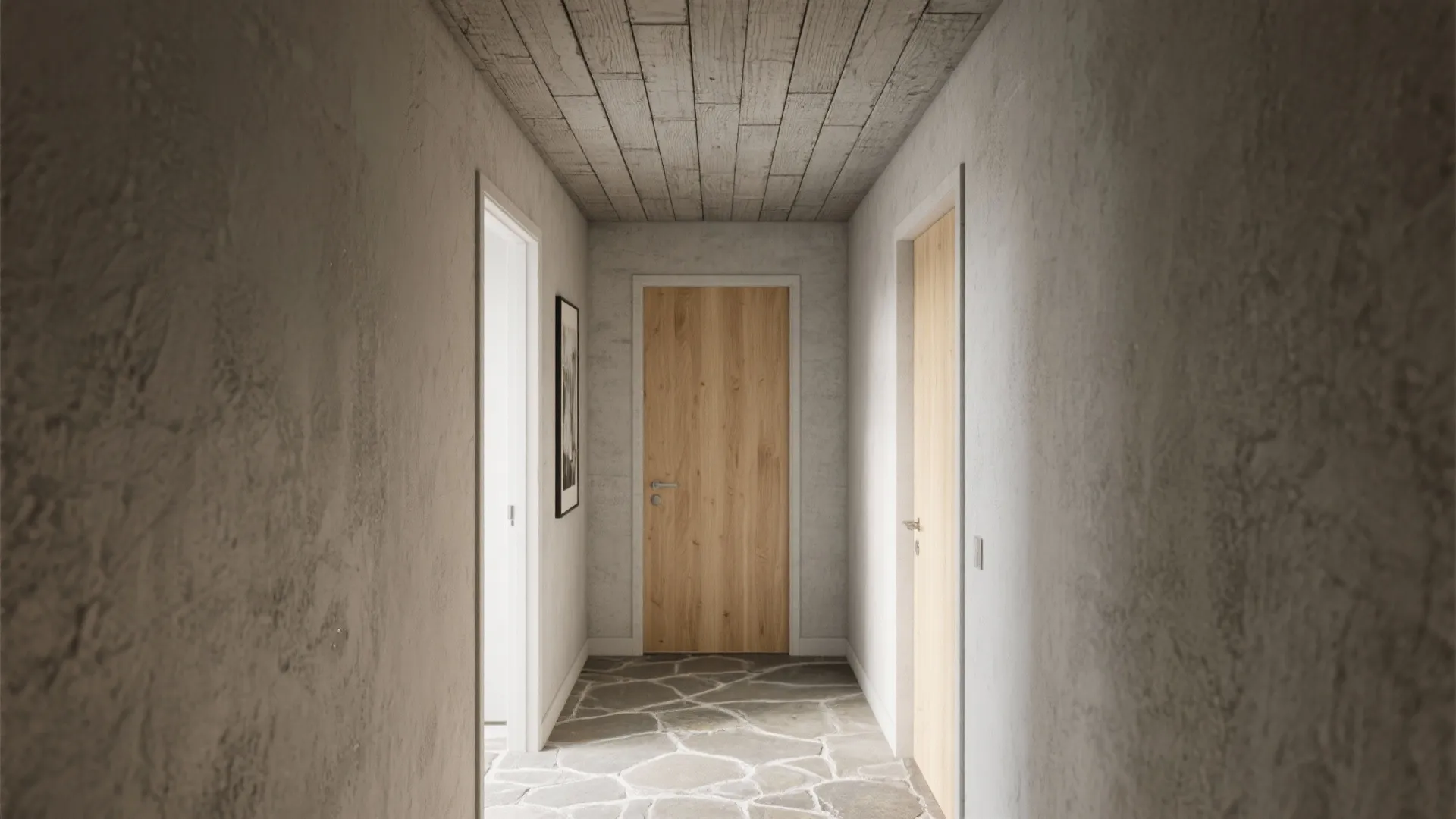 3) Board-Formed Concrete Texture (Faux Finish)