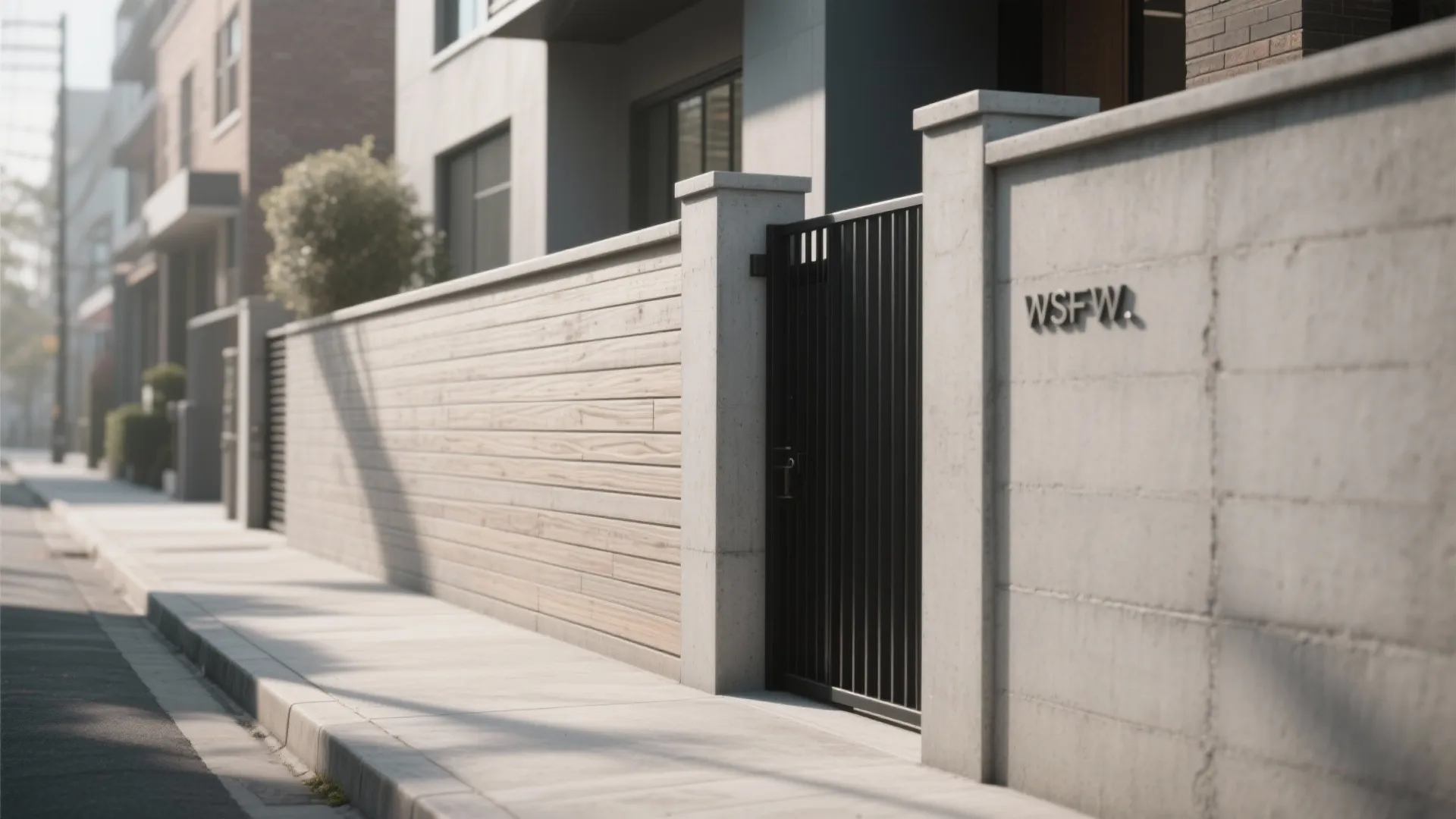 Minimalist Concrete with Board-Form Texture