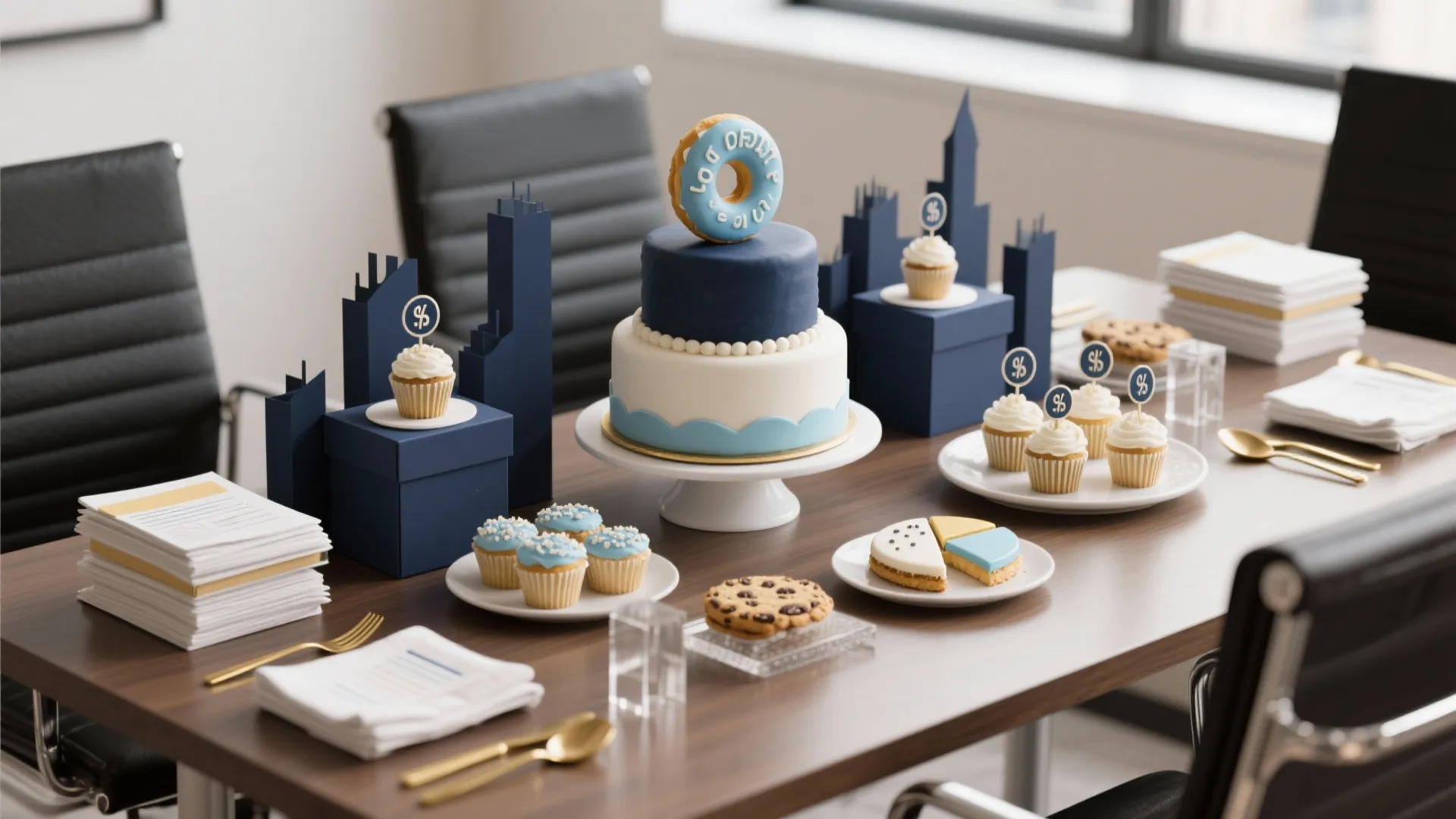 “Boardroom” Dessert Table Styling