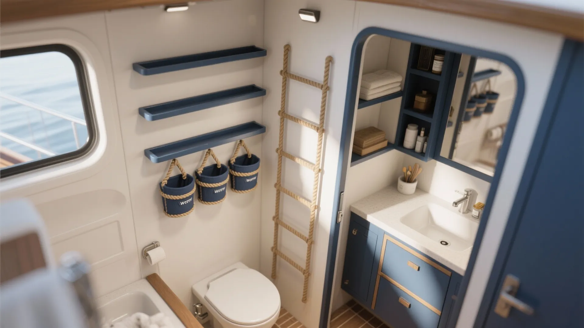 Compact, Boat-Style Storage