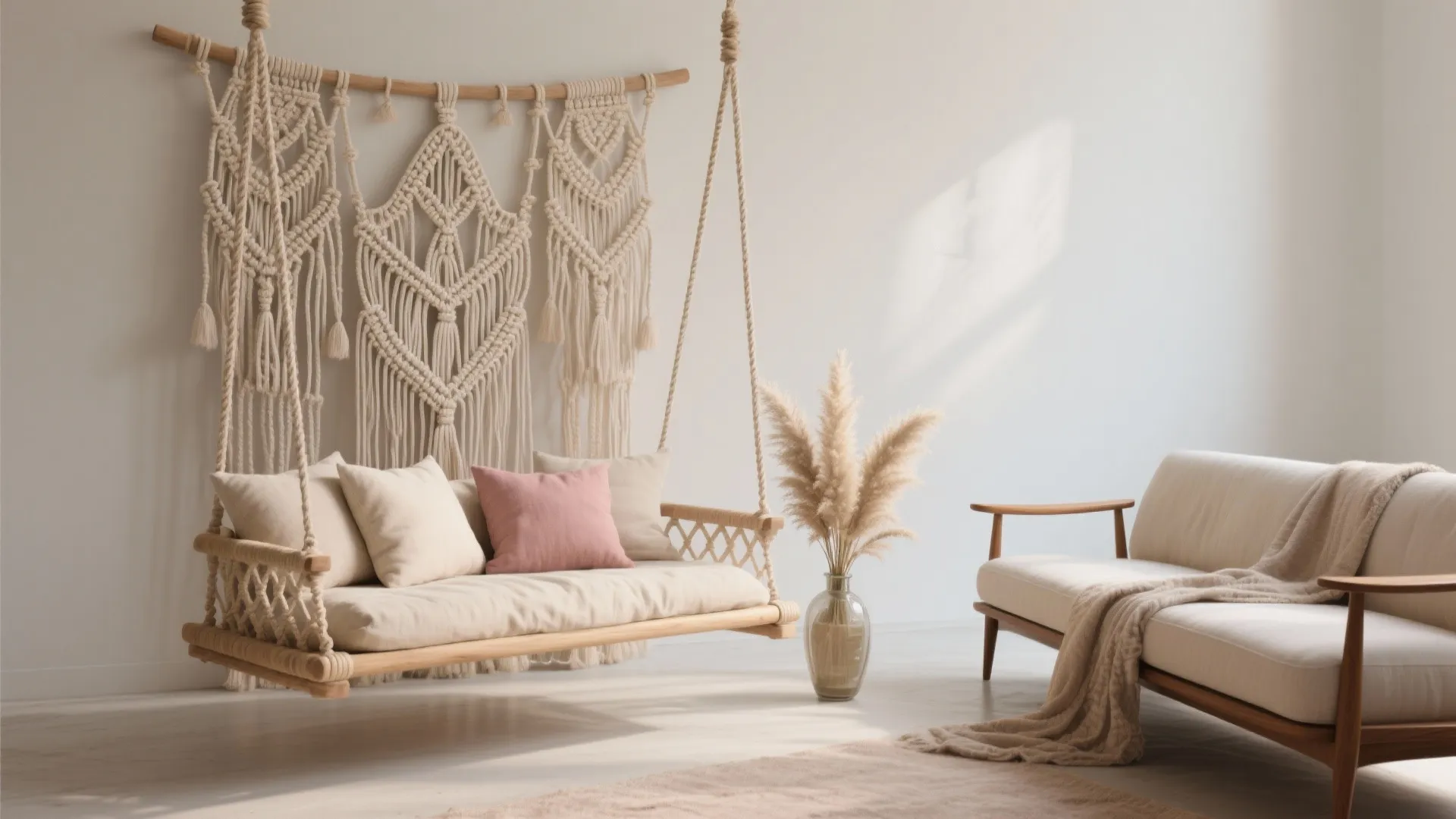 Boho Macramé Layers with Neutral Textures