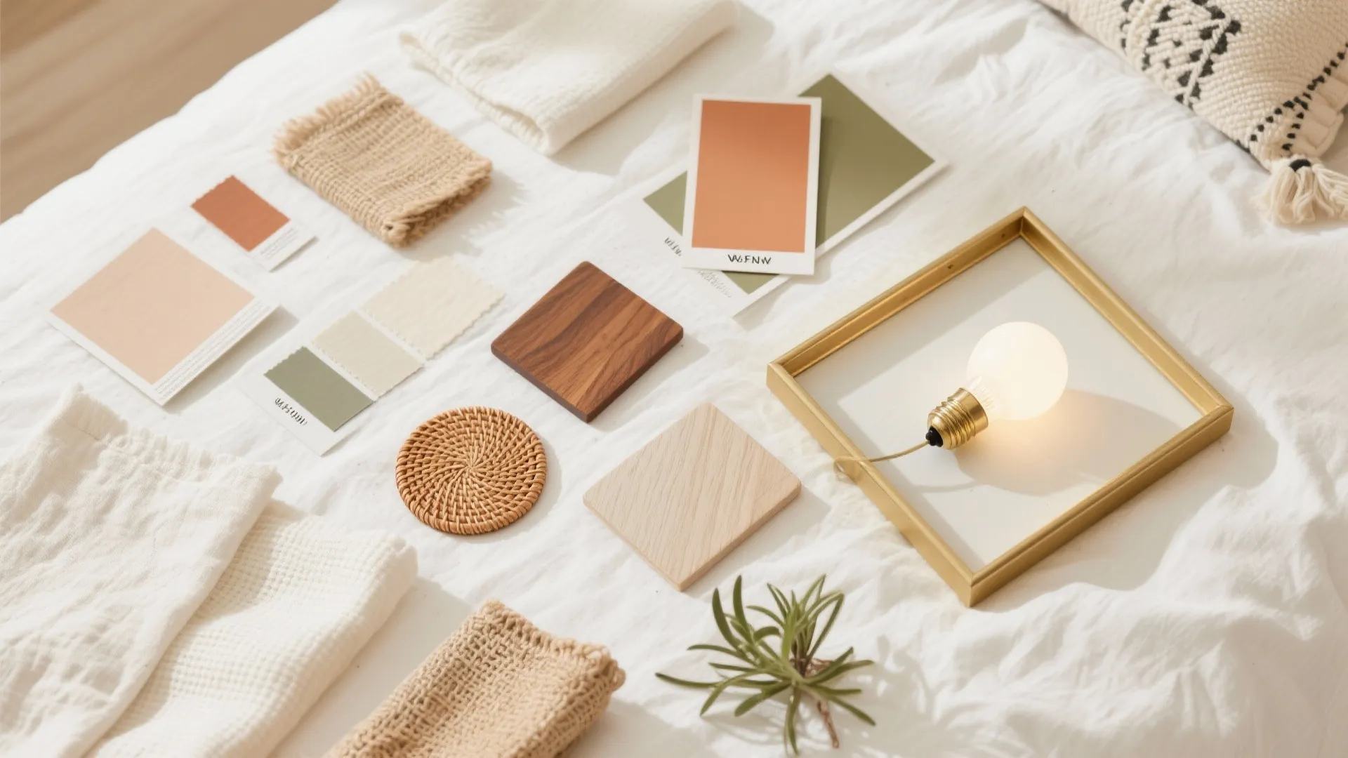 How do I scale art and furniture in a small boho bedroom?