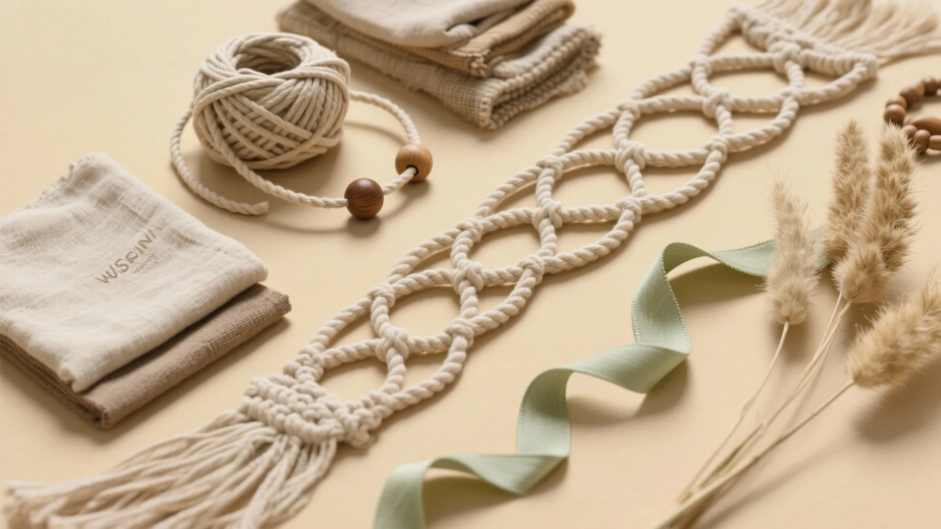 Boho Macramé Layers with Neutral Textures
