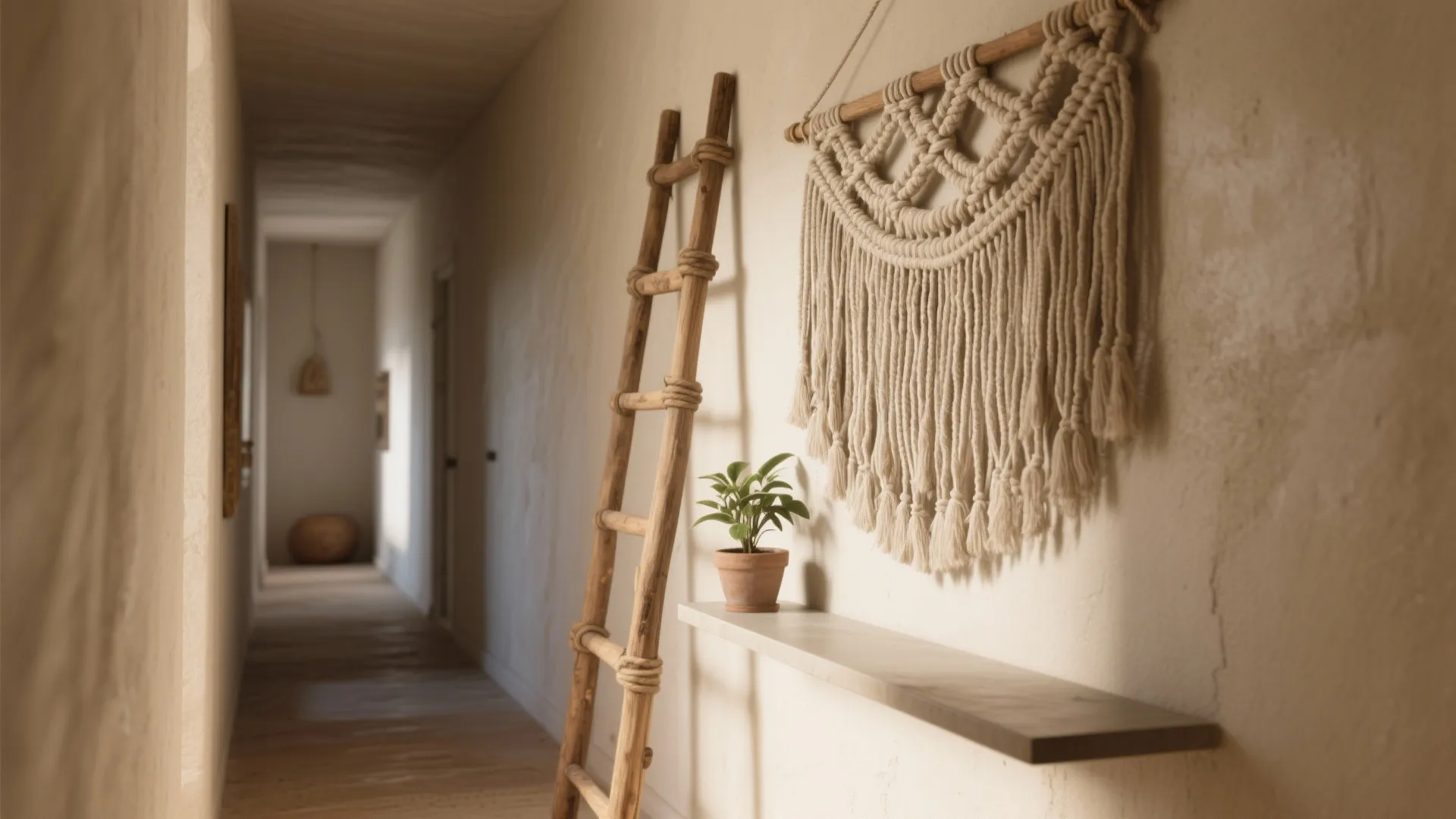 2. Boho Ladder with Deep Love Fringe