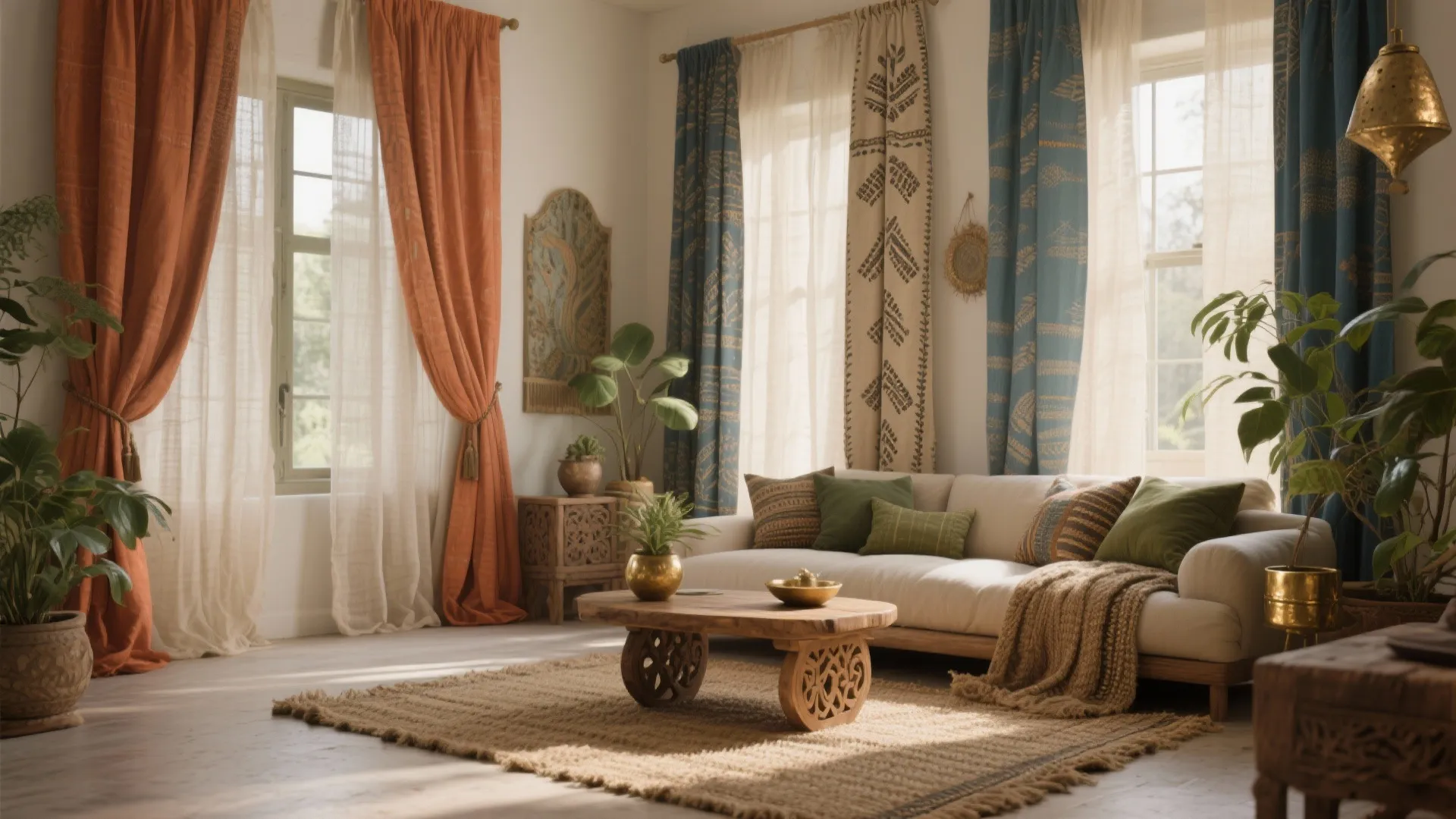 Boho Living Room Curtains: A Style Guide for Eclectic Spaces: Fast-Track Guide to Effortlessly Chic Bohemian Curtain Choices