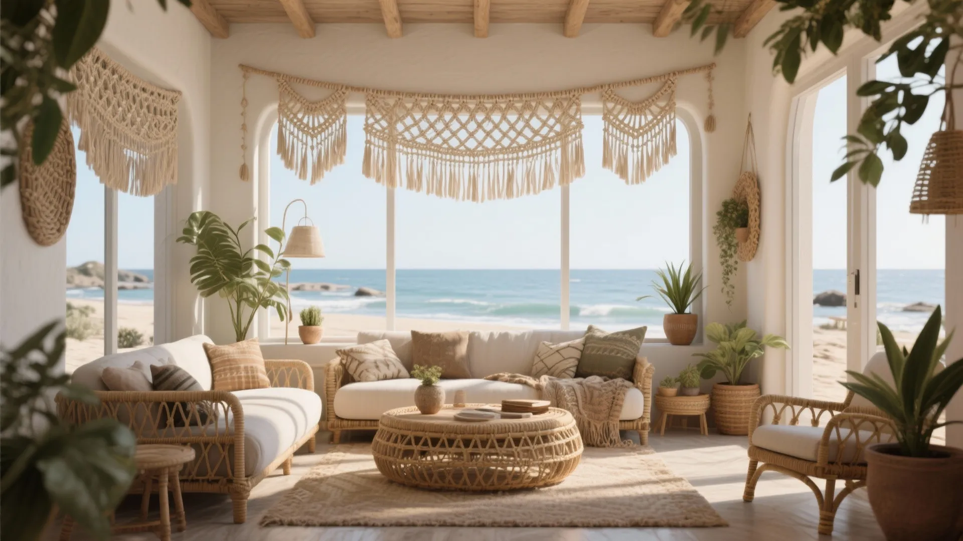 8. Boho Macramé Valance