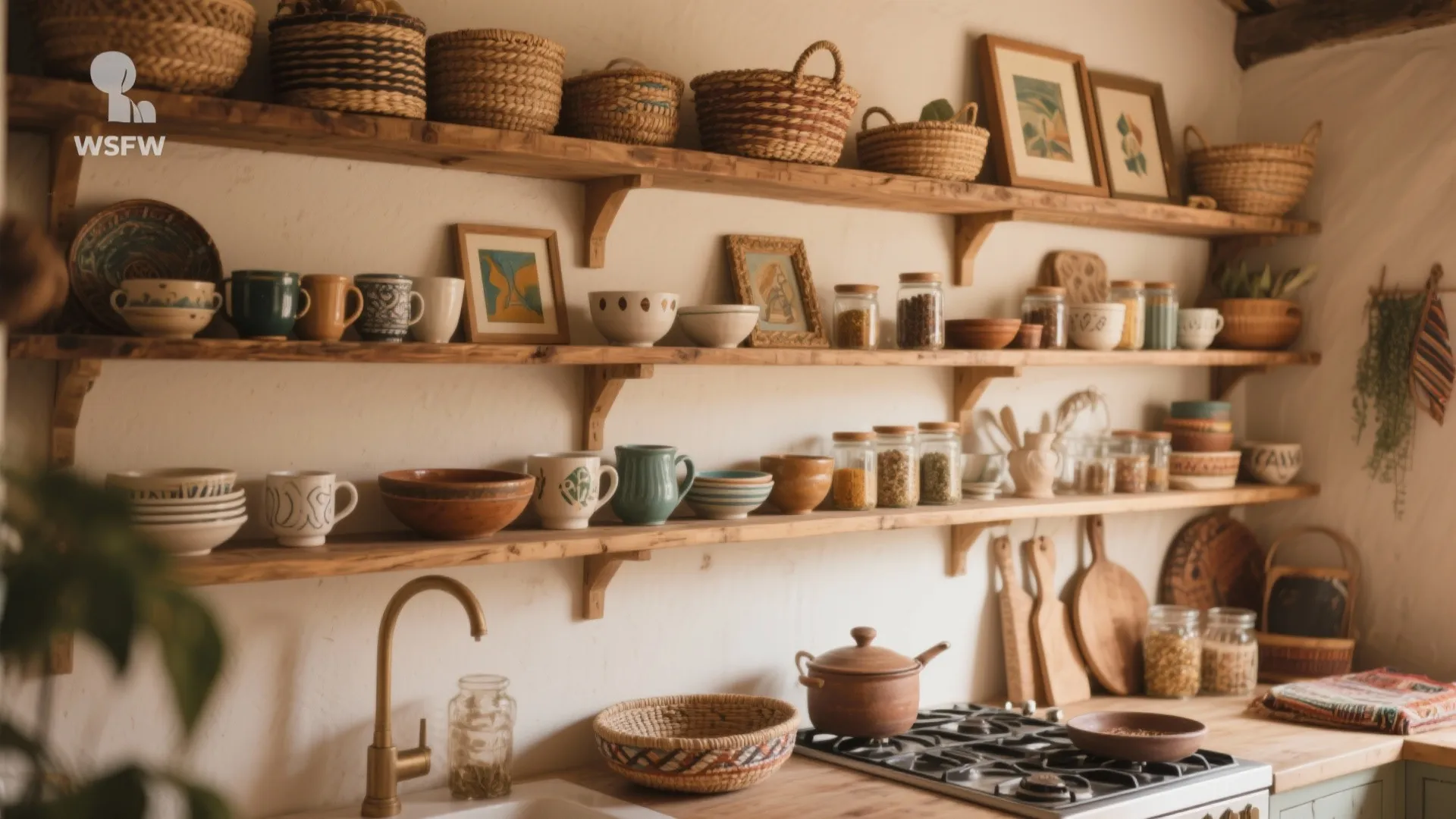 Tip 2: Open Shelving with Personality