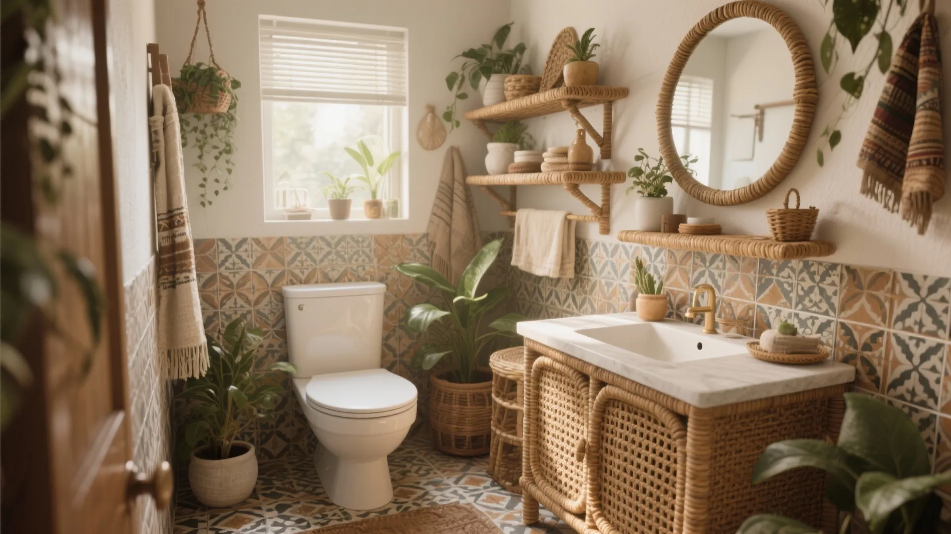 10 Boho Small Bathroom Ideas: Creative tips to turn a tiny bathroom into a dreamy bohemian retreat