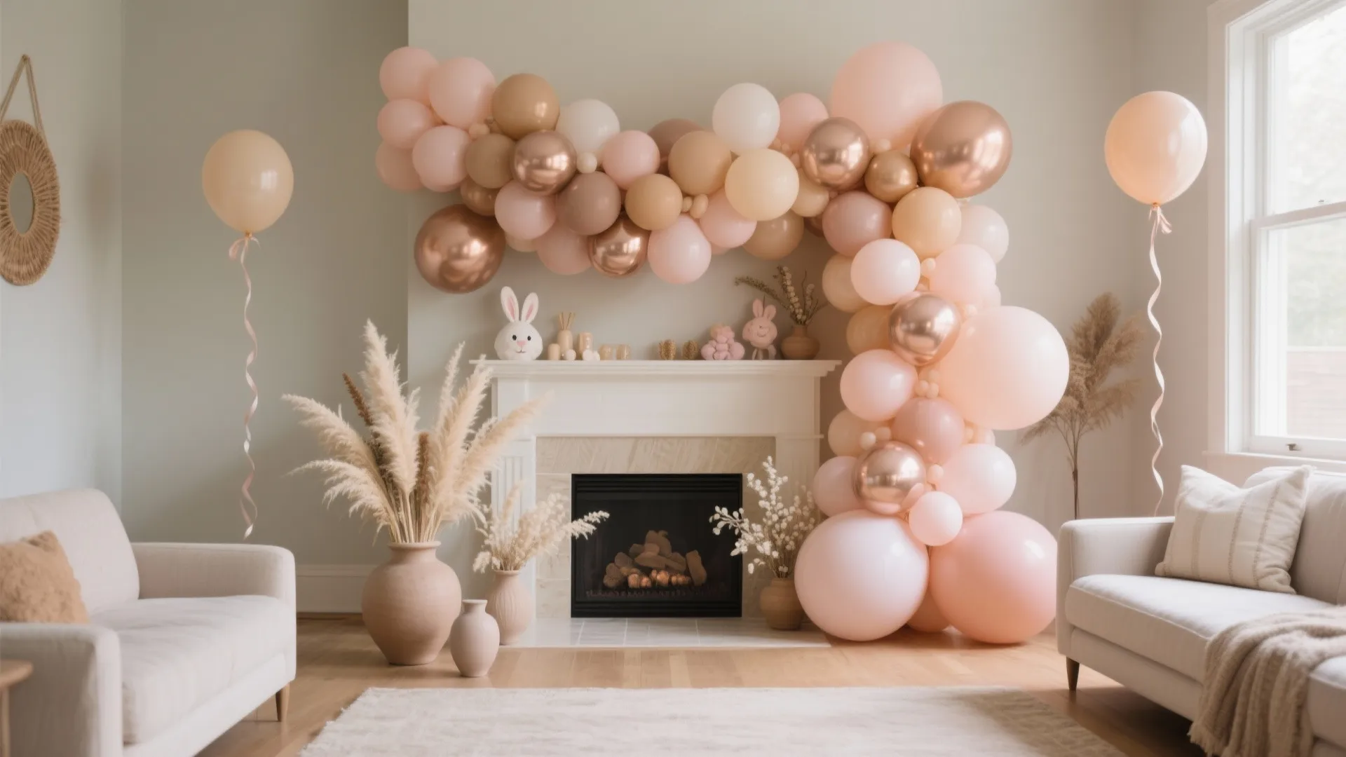 Boho Balloons + Dried Florals Package